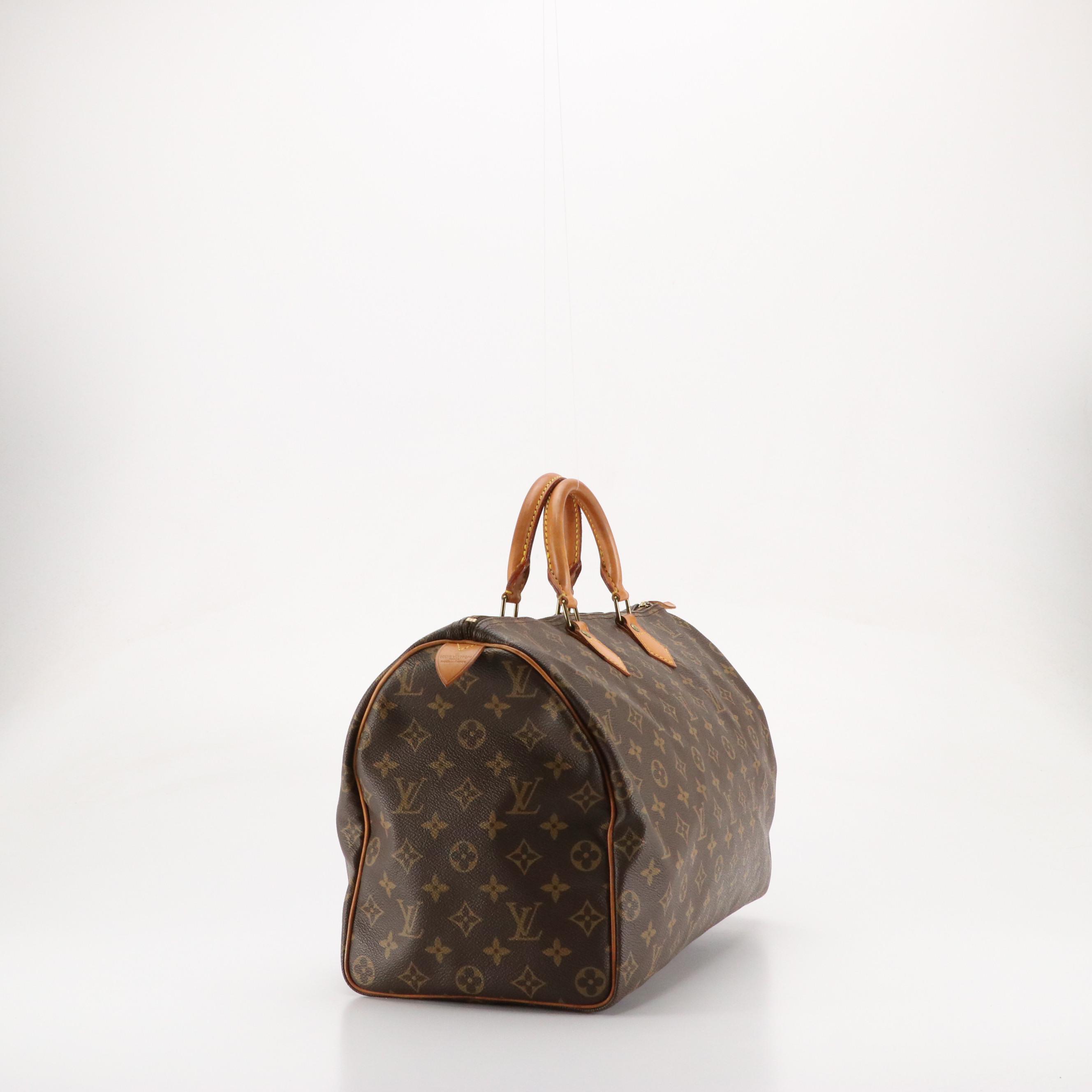 Louis Vuitton Speedy 40 in Monogram Canvas and Leather Trim