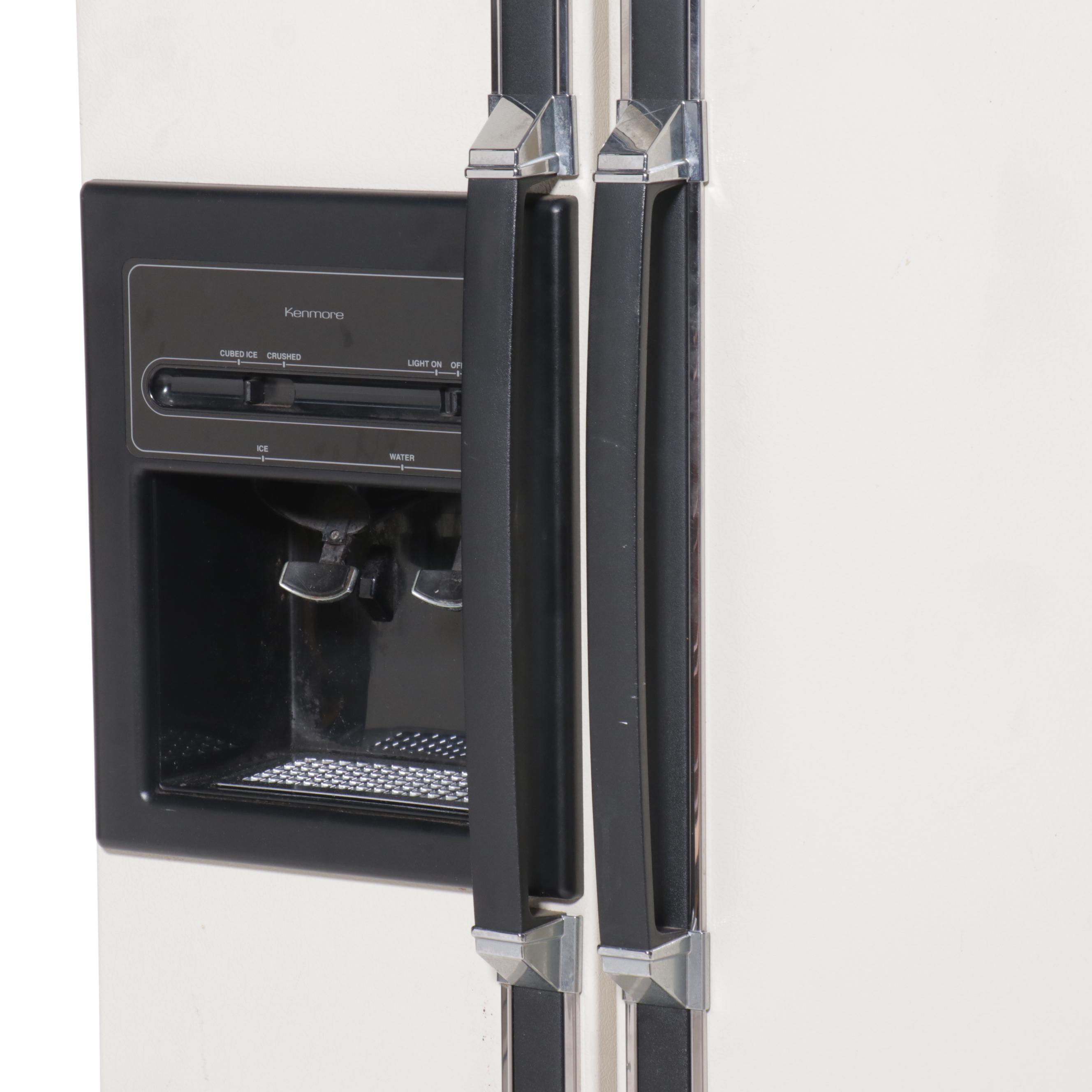 Kenmore Off-White Side-by-Side Refrigerator