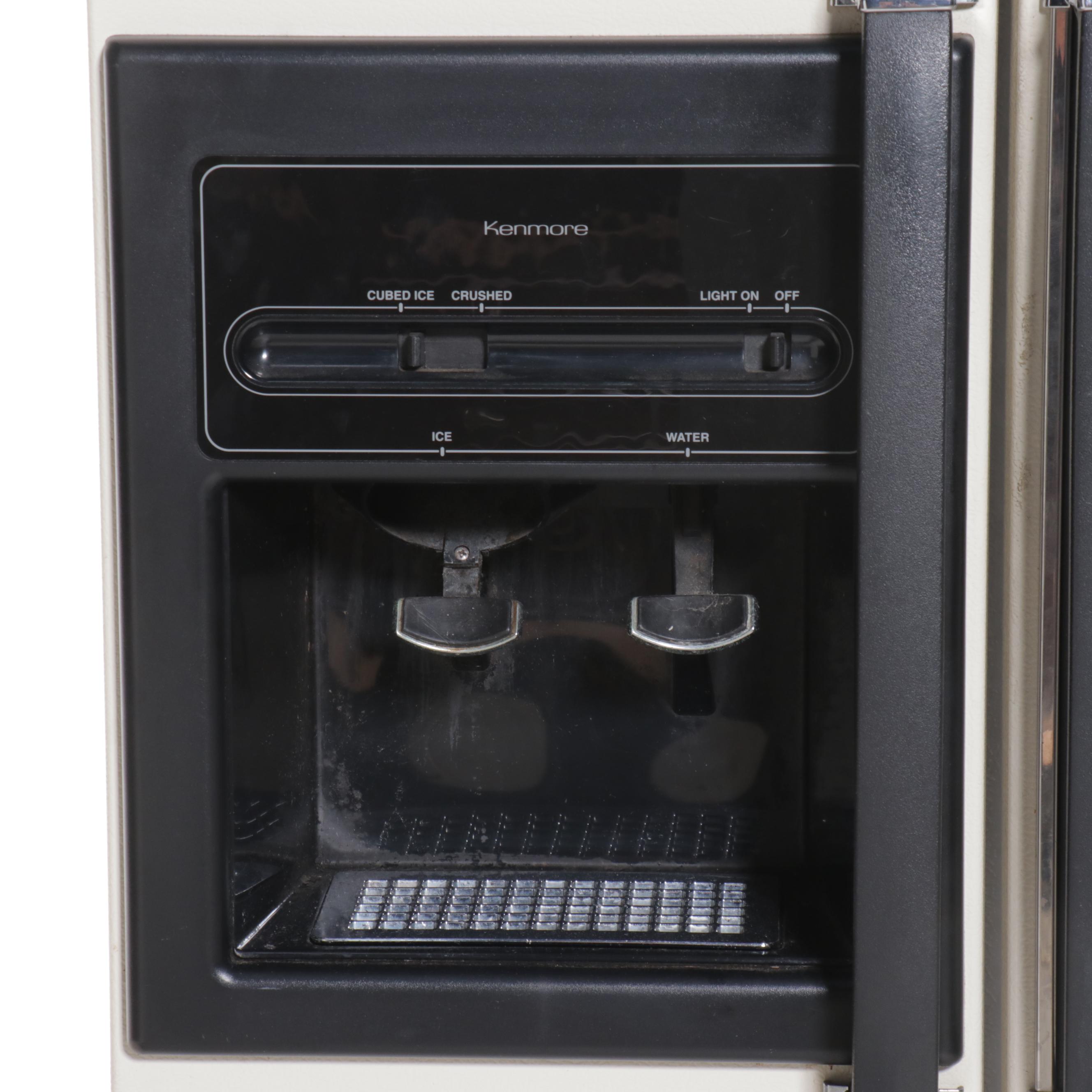 Kenmore Off-White Side-by-Side Refrigerator