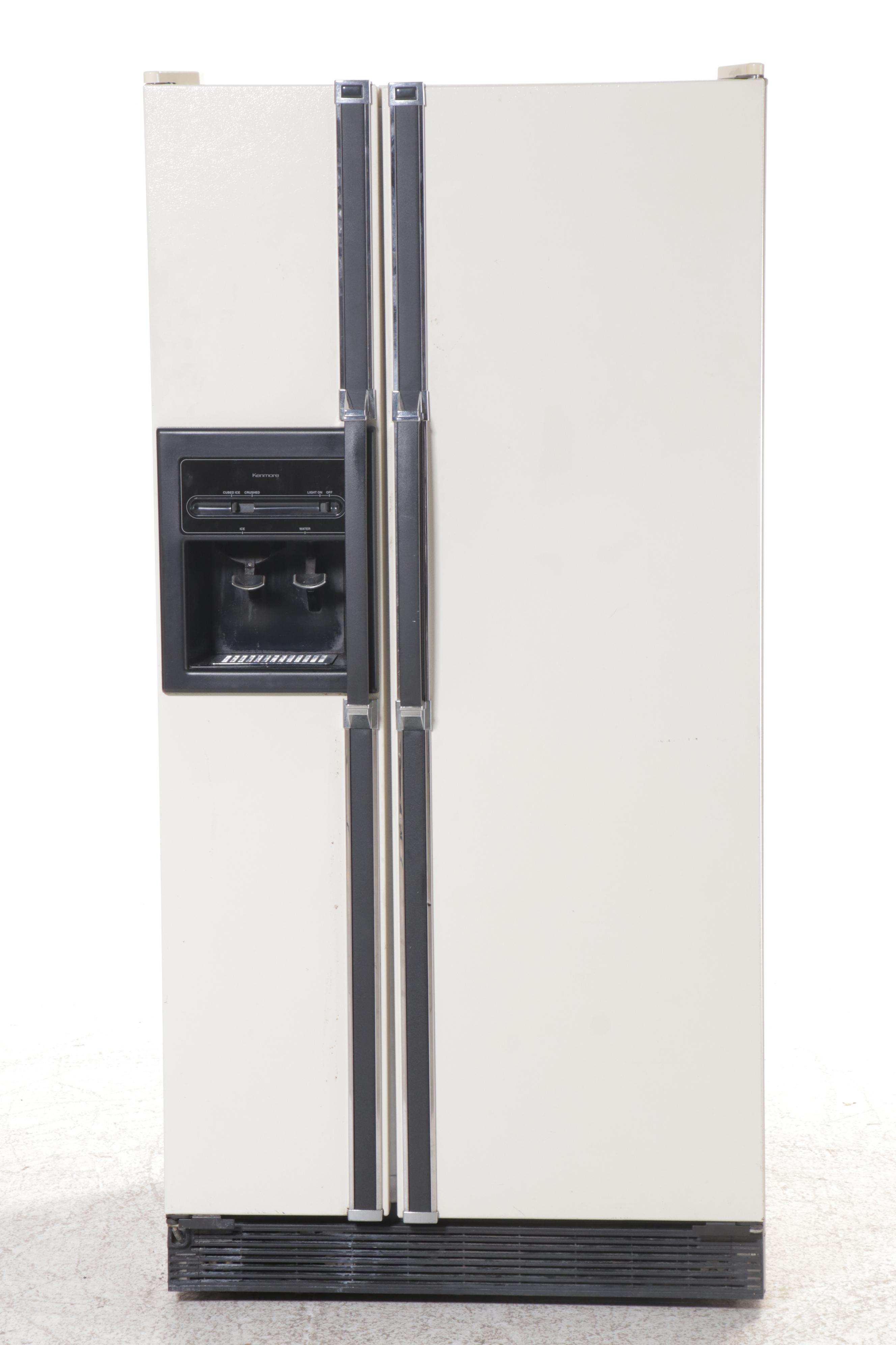 Kenmore Off-White Side-by-Side Refrigerator