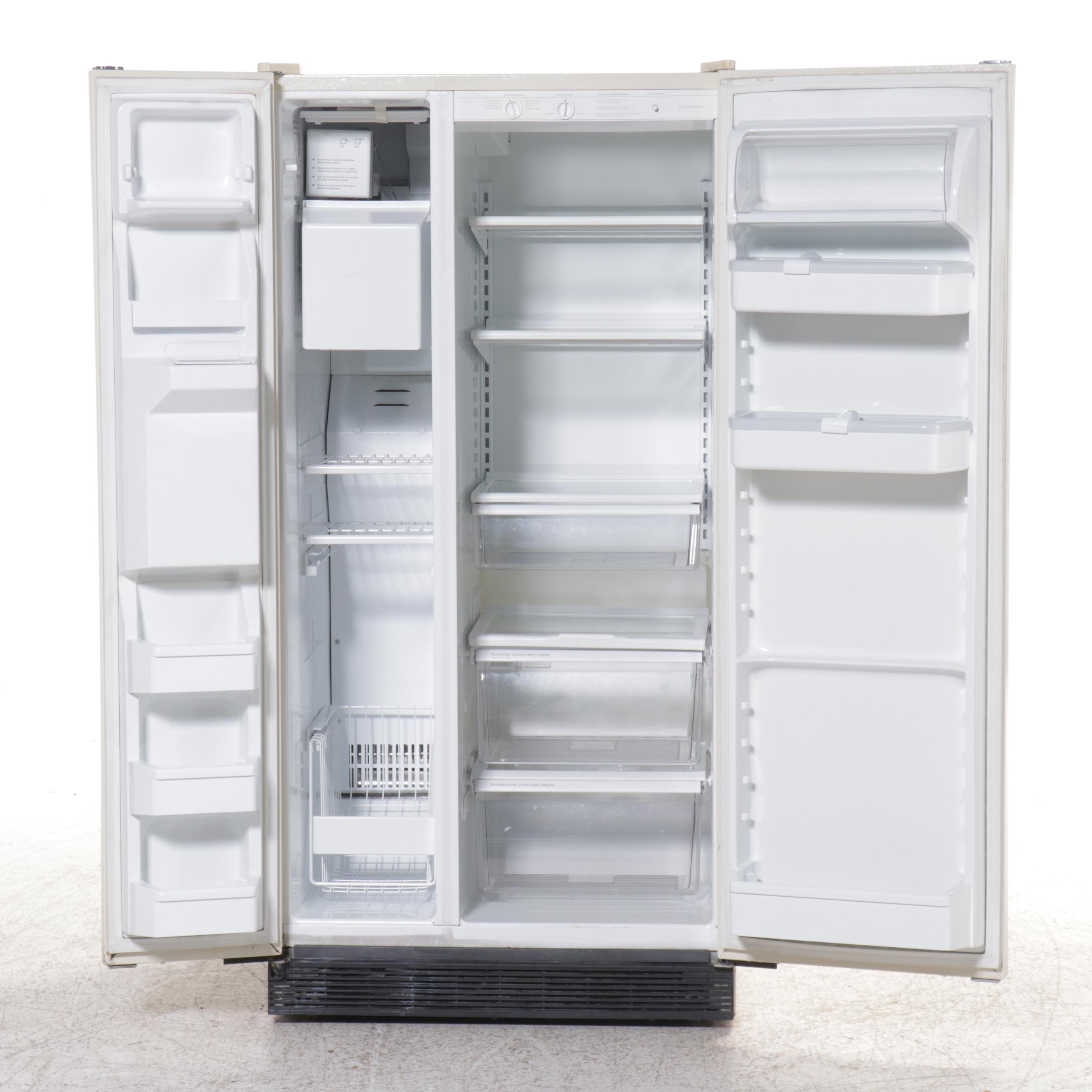 Kenmore Off-White Side-by-Side Refrigerator