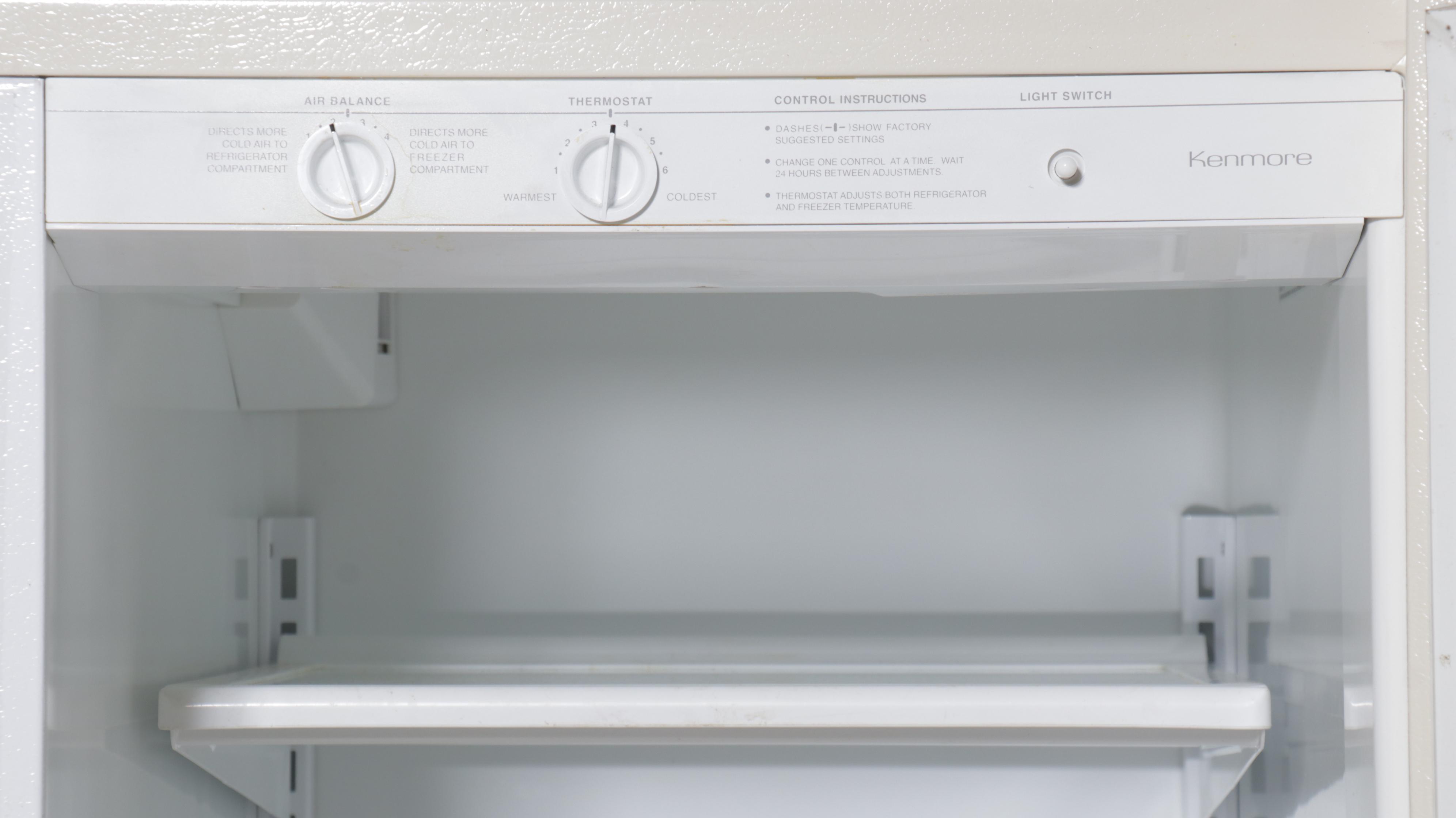 Kenmore Off-White Side-by-Side Refrigerator
