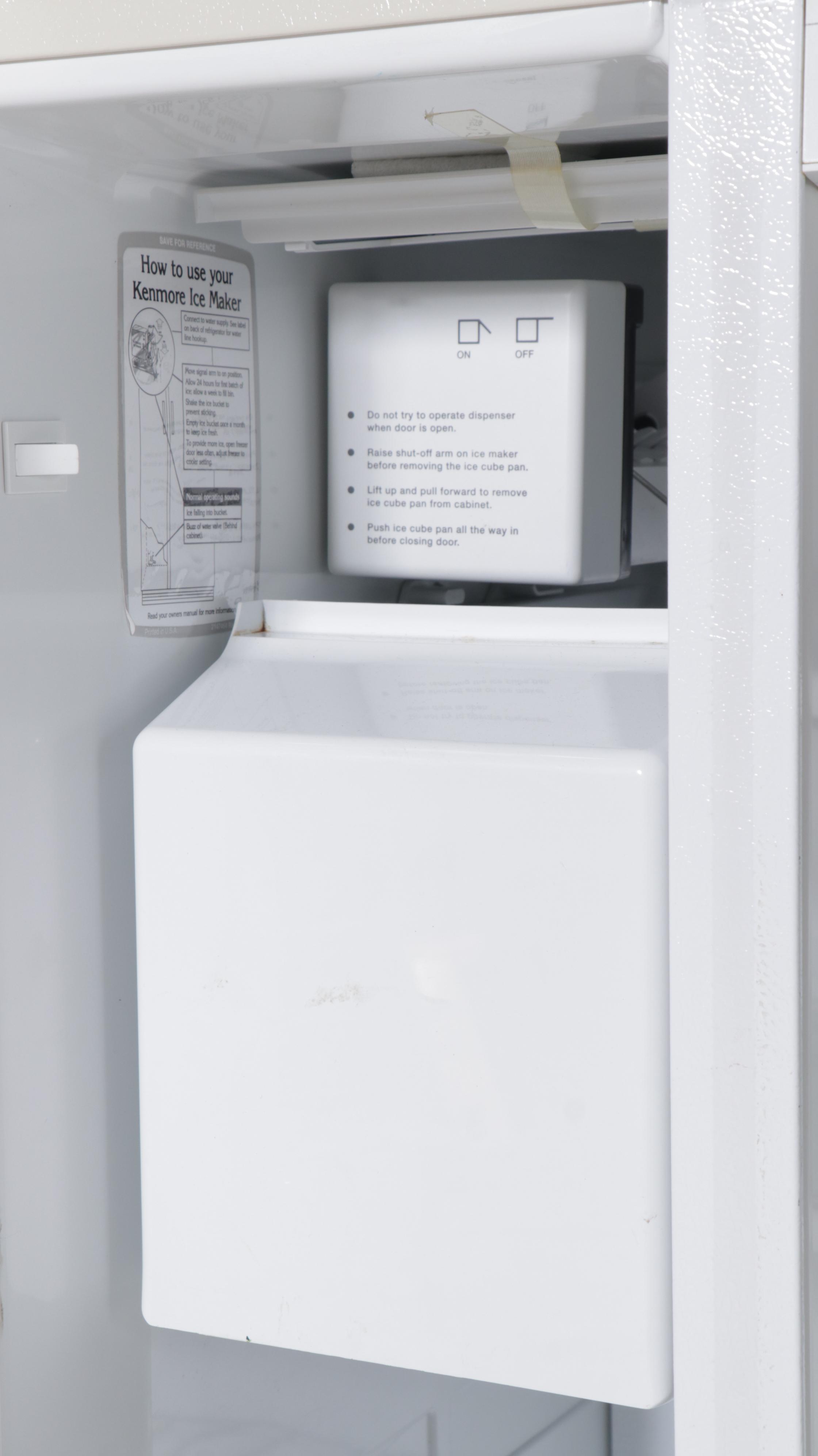 Kenmore Off-White Side-by-Side Refrigerator