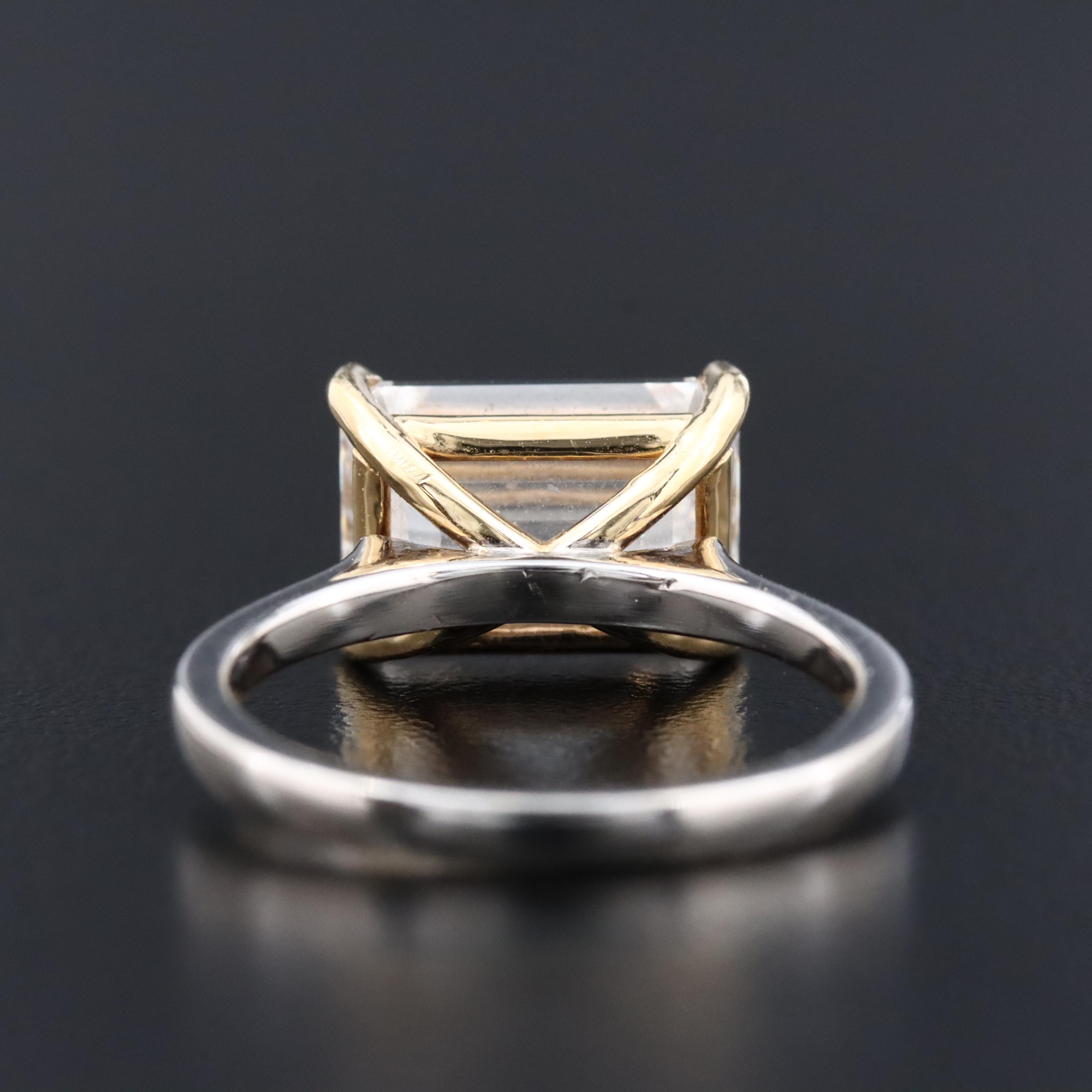 18K 4.72 CT Lab Grown Diamond Solitaire Ring with Online IGI Report