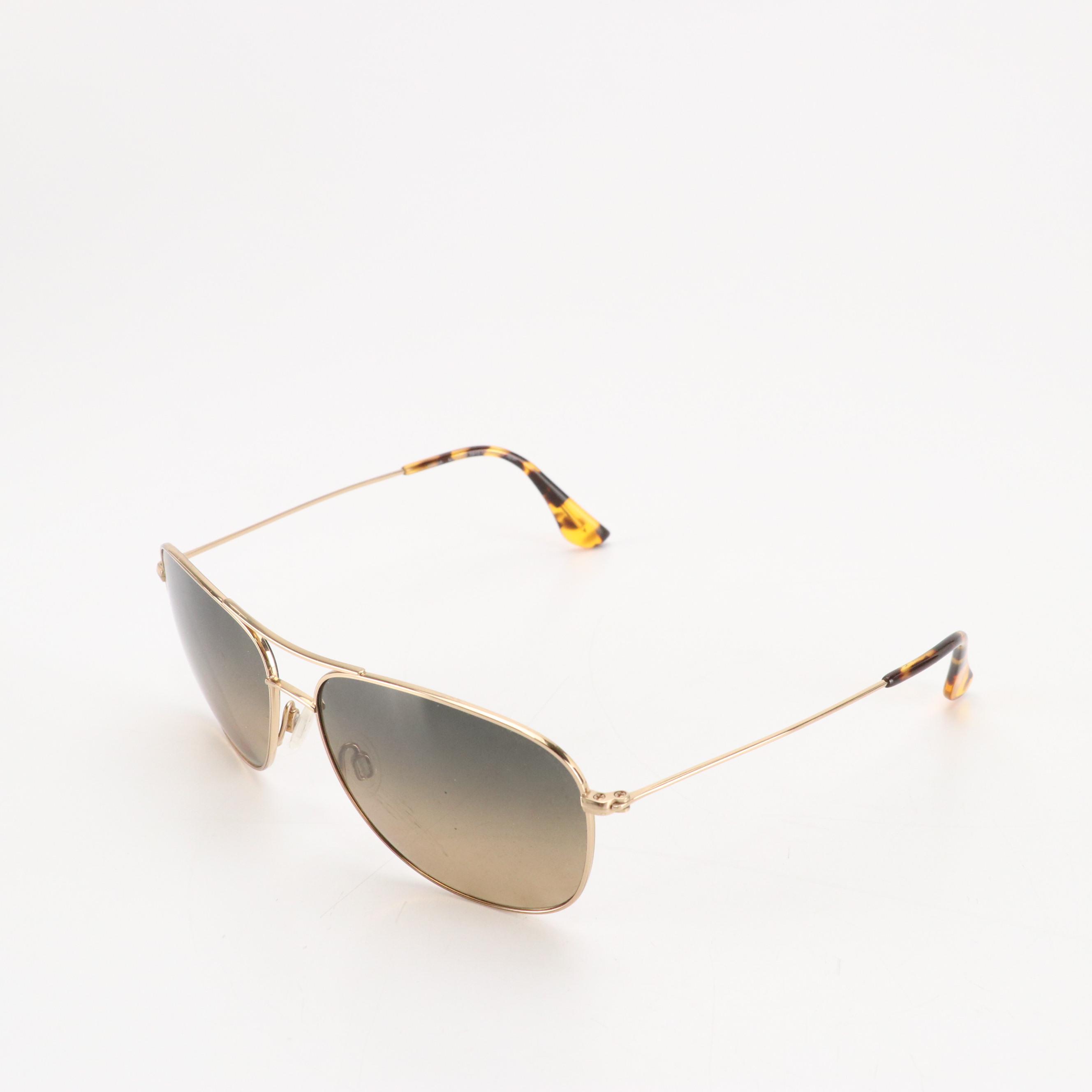 Maui Jim "Cliff House" Aviator Sunglasses and Sport Wrap Sunglasses, With Cases