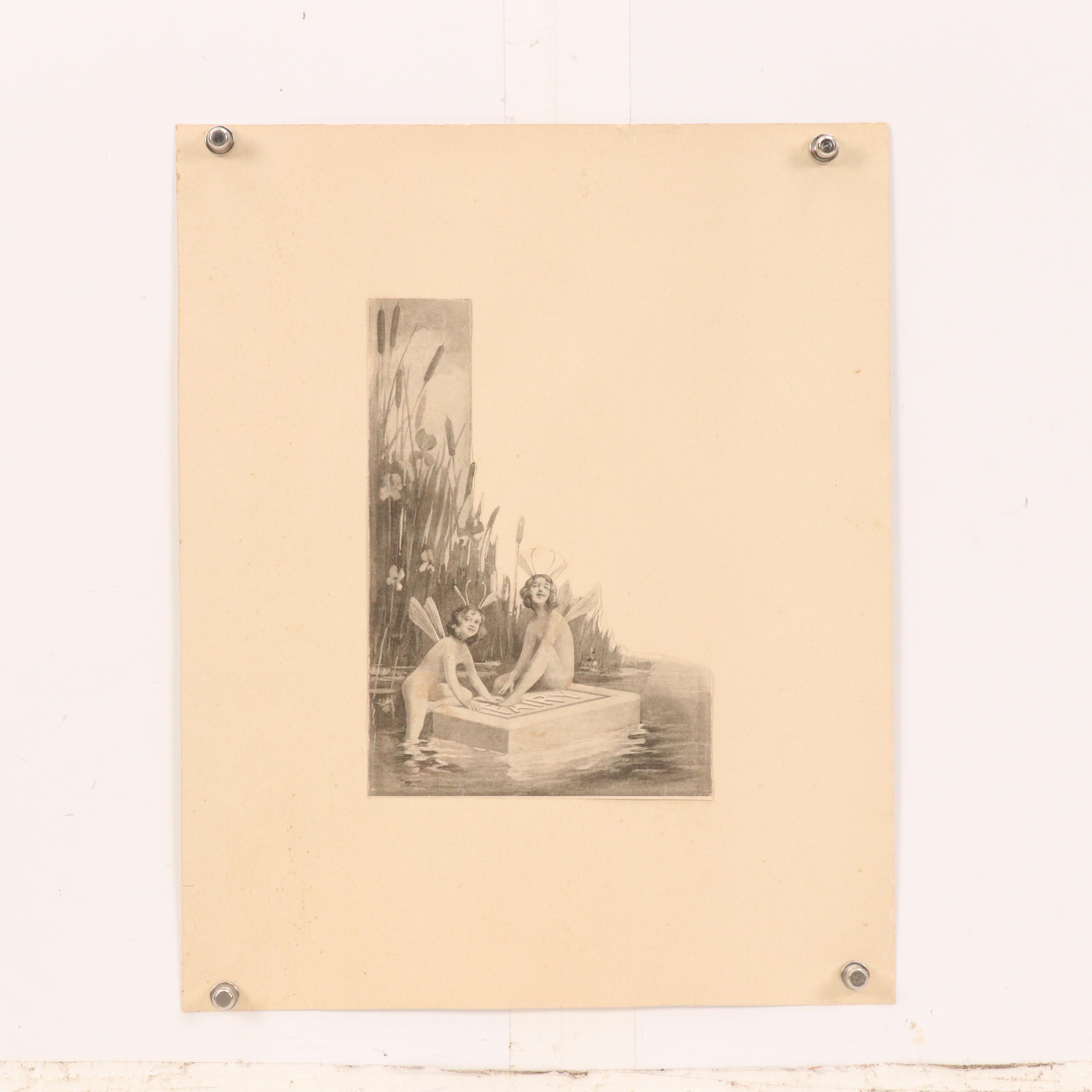 Photomechanical and Silver Gelatin Prints, Including "Rubifoam" Ad