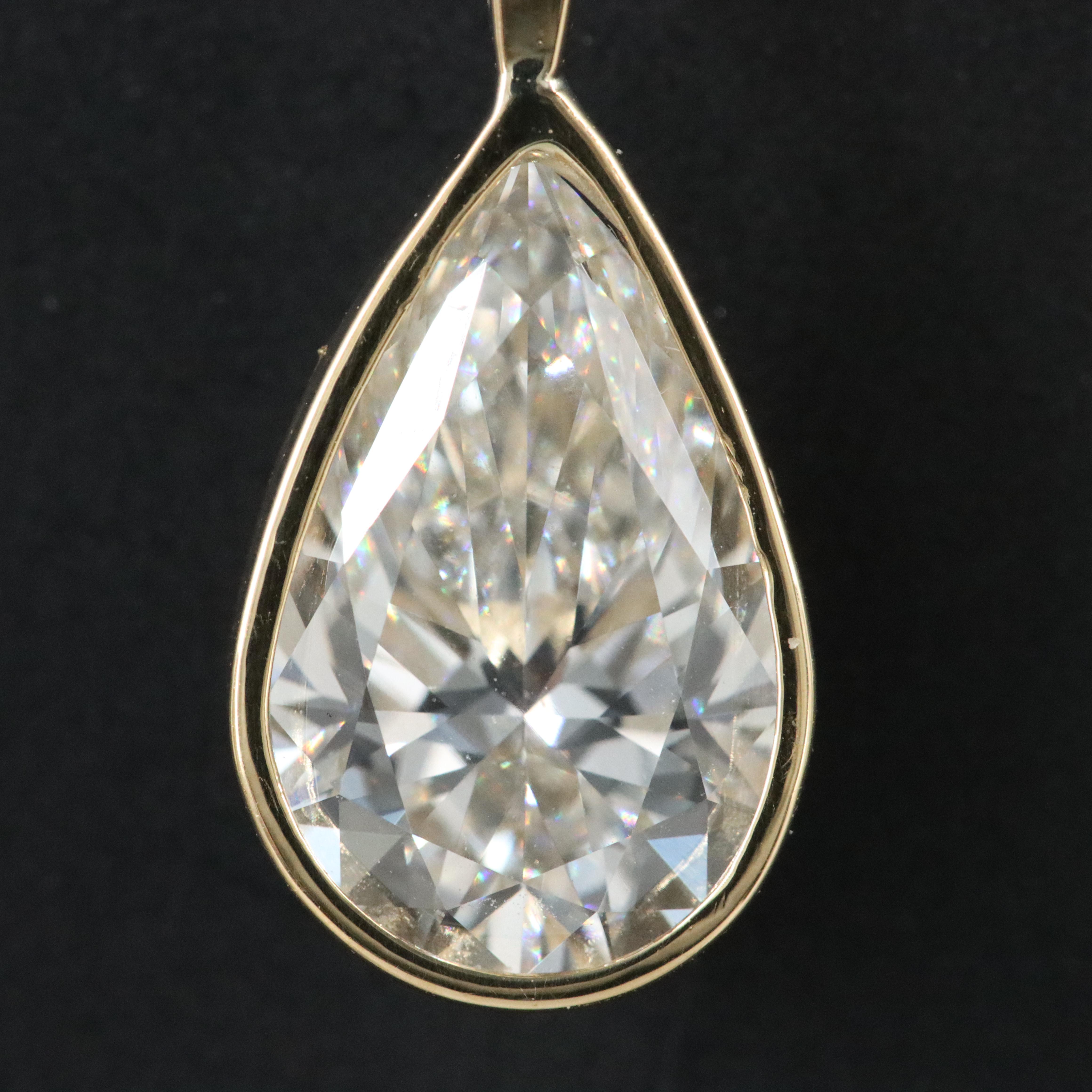 18K 2.01 CT Lab Grown Diamond Pendant with IGI Report