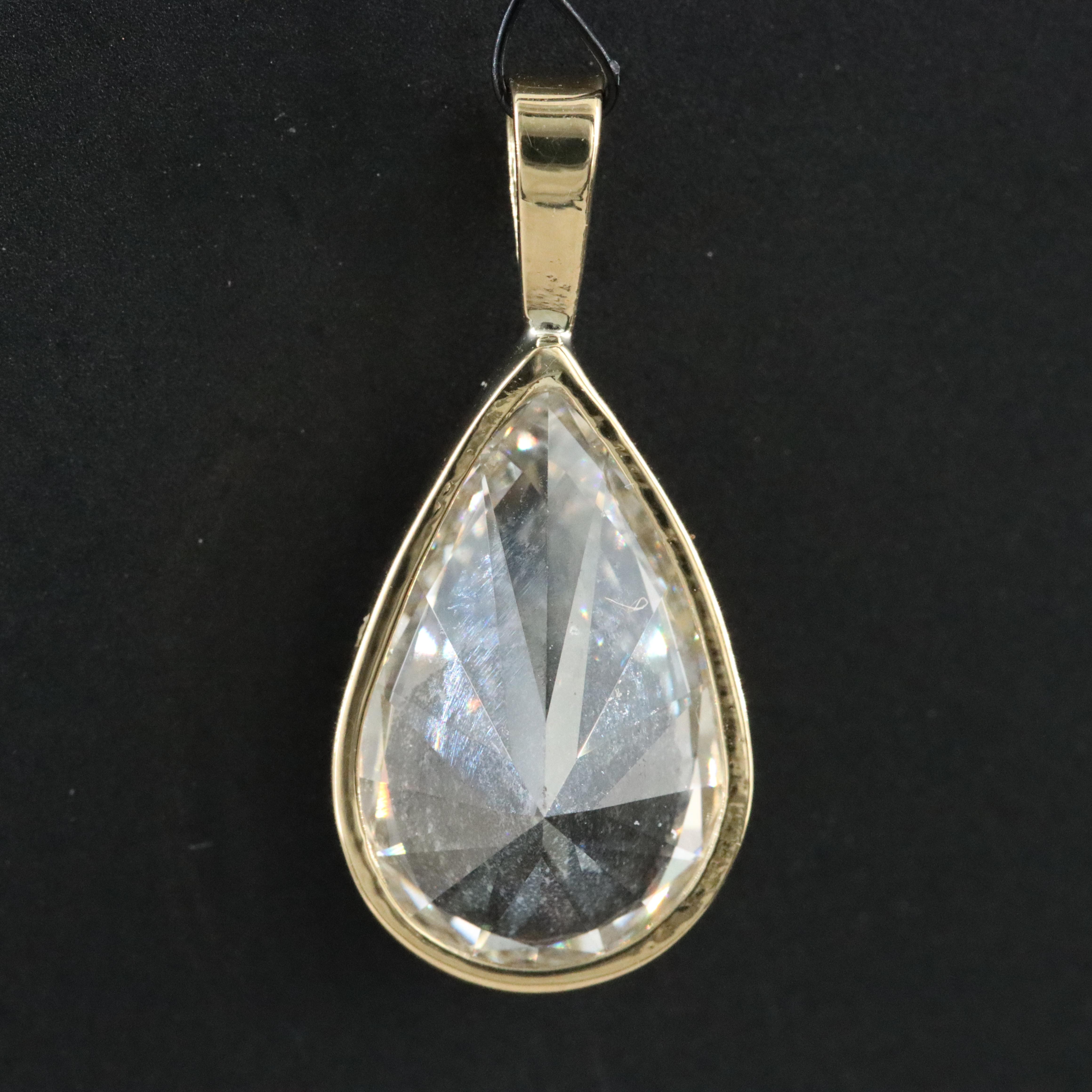 18K 2.01 CT Lab Grown Diamond Pendant with IGI Report