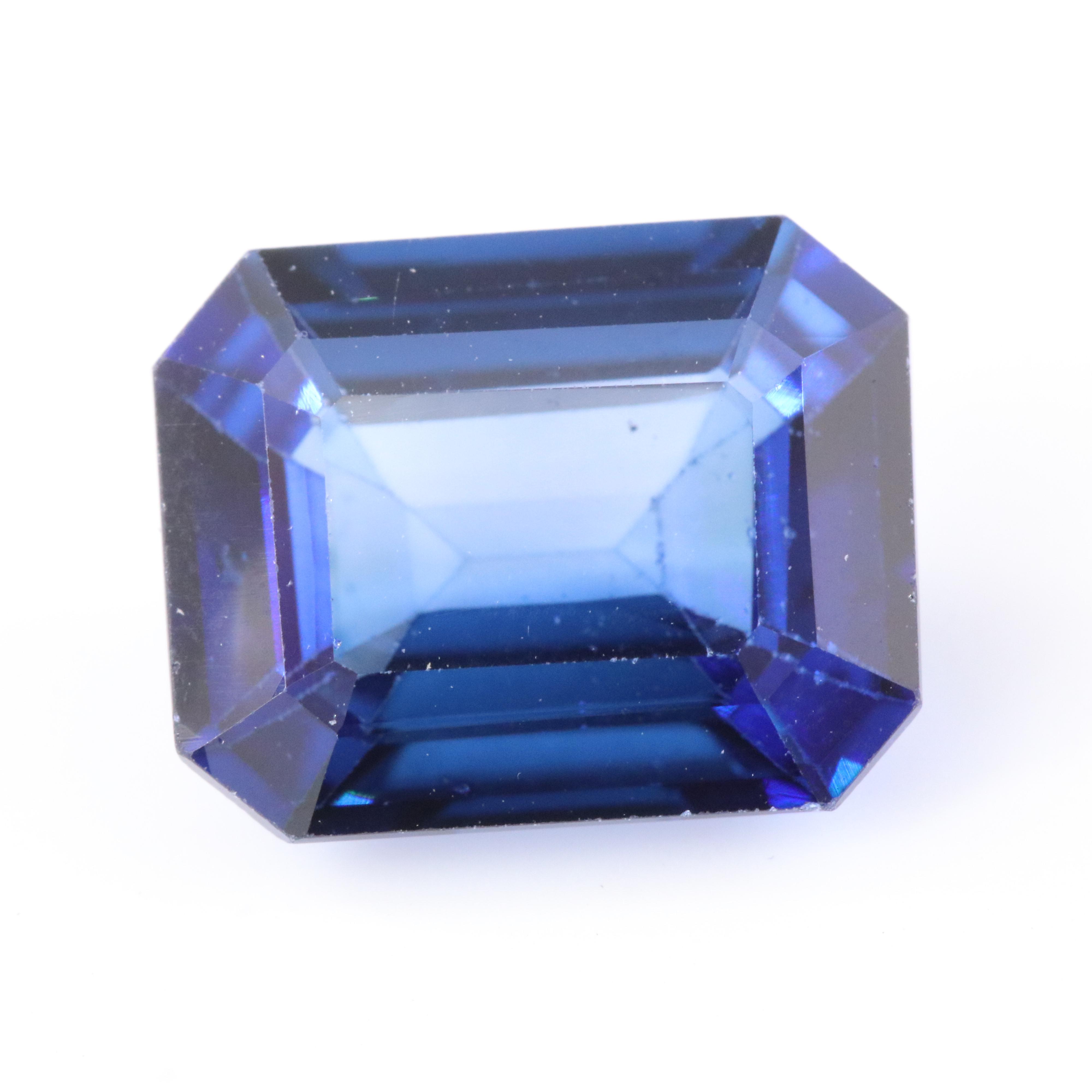 Loose 5.25 CT Lab Grown Sapphire