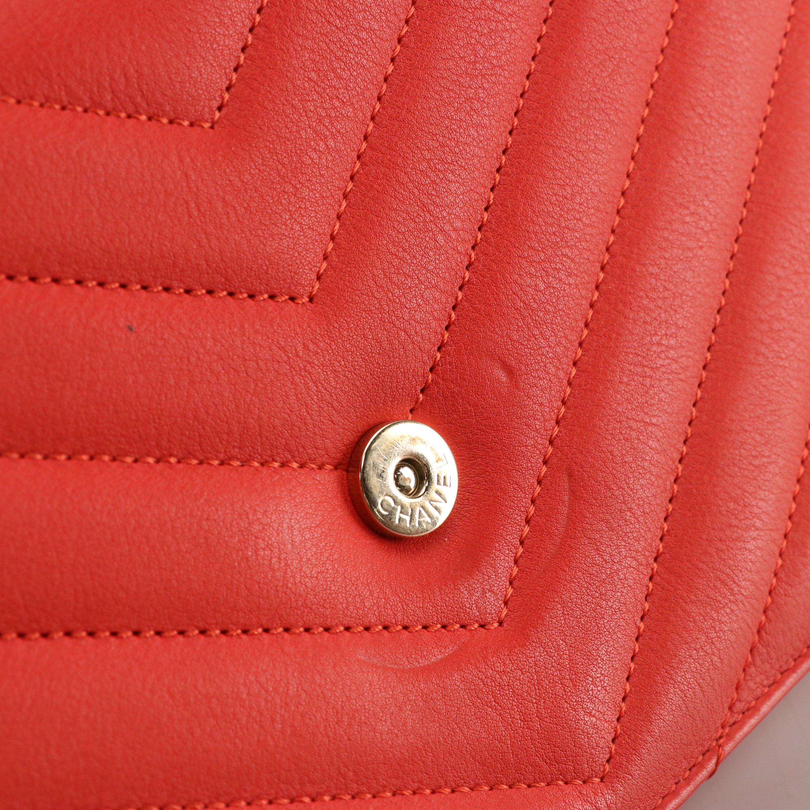 Chanel Envelope Flap Chain Strap Bag in Quilted Lambskin Leather