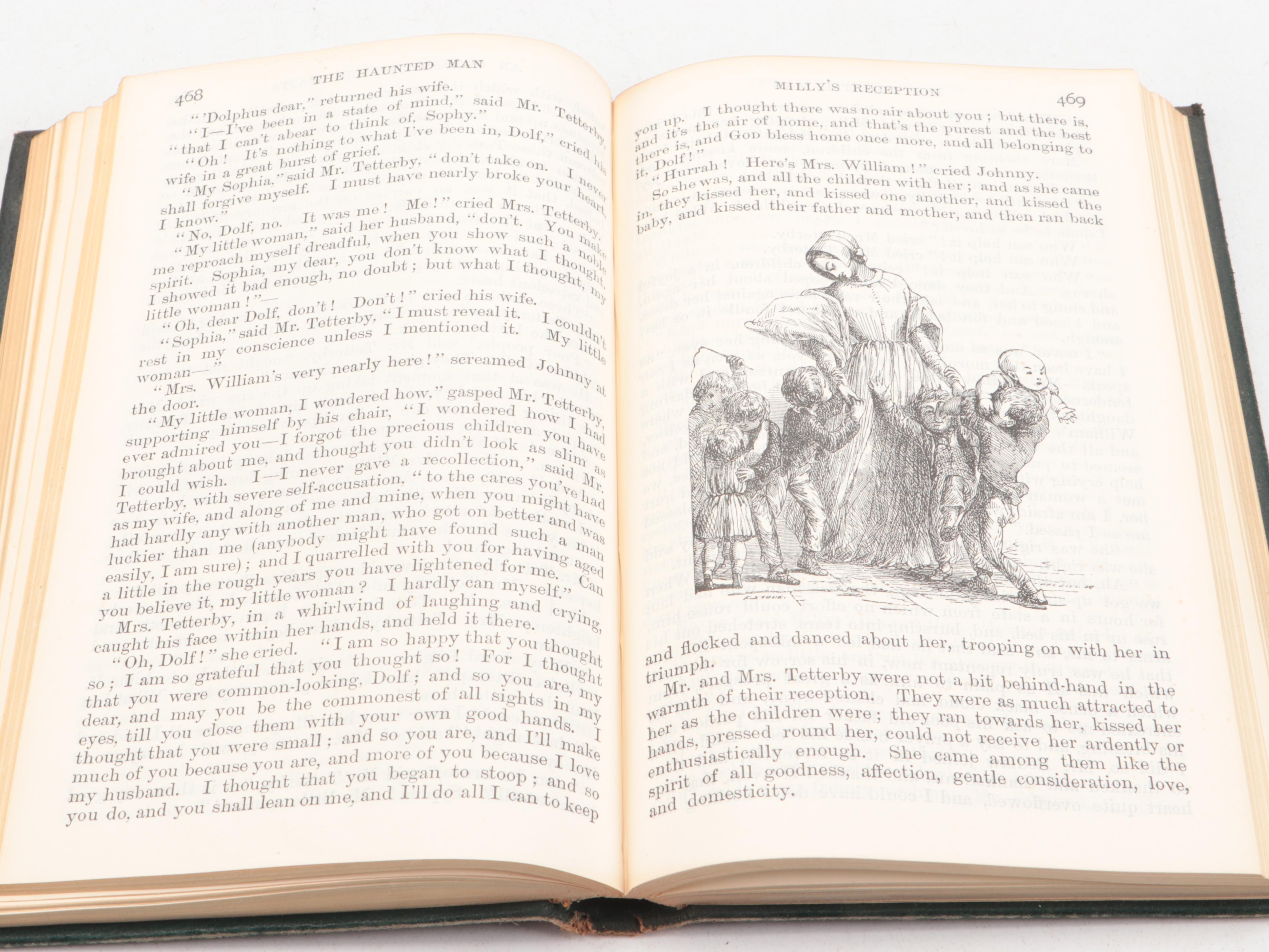 Oxford India Paper "Complete Works of Charles Dickens" Partial Set, circa 1904