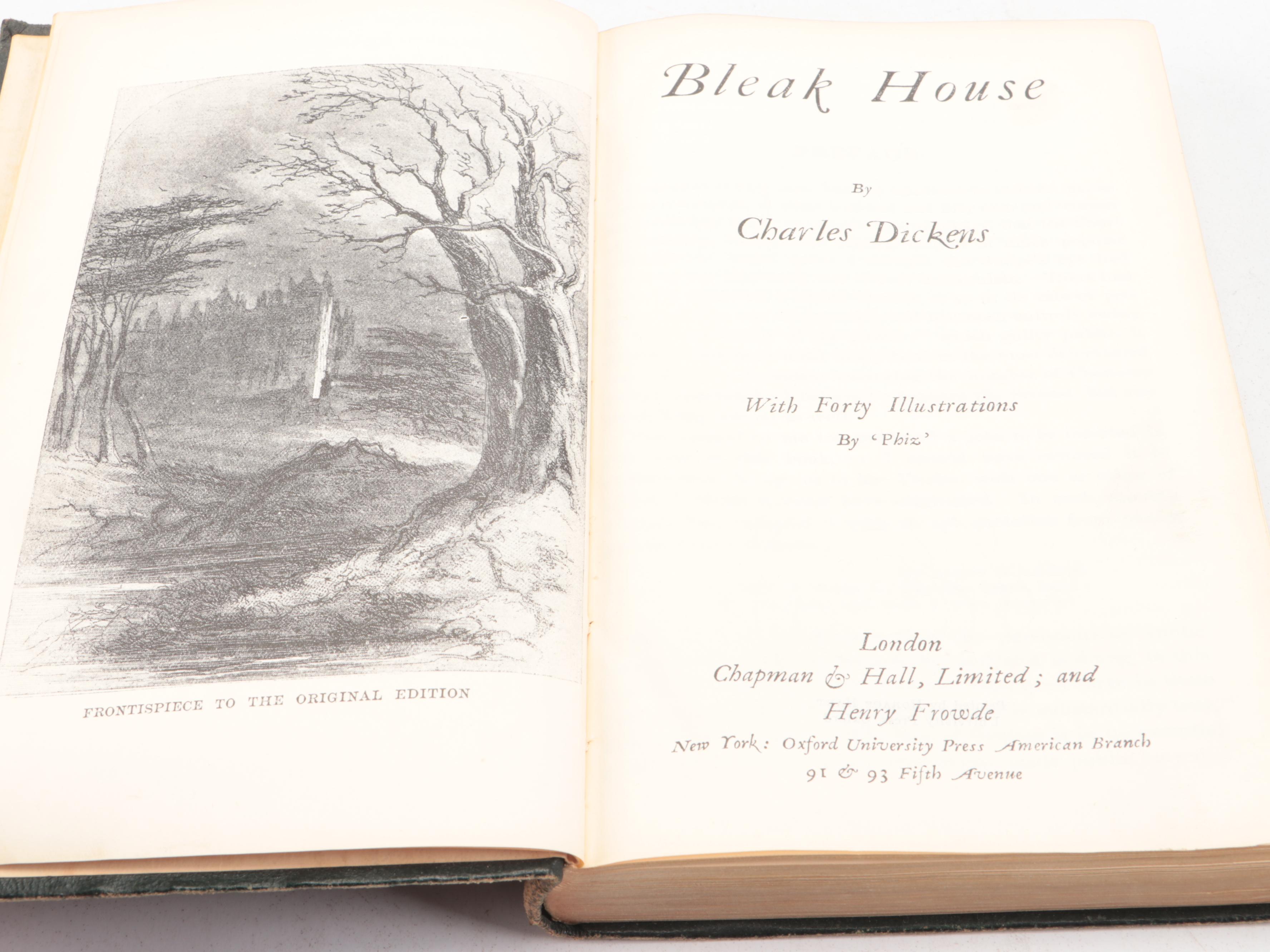 Oxford India Paper "Complete Works of Charles Dickens" Partial Set, circa 1904