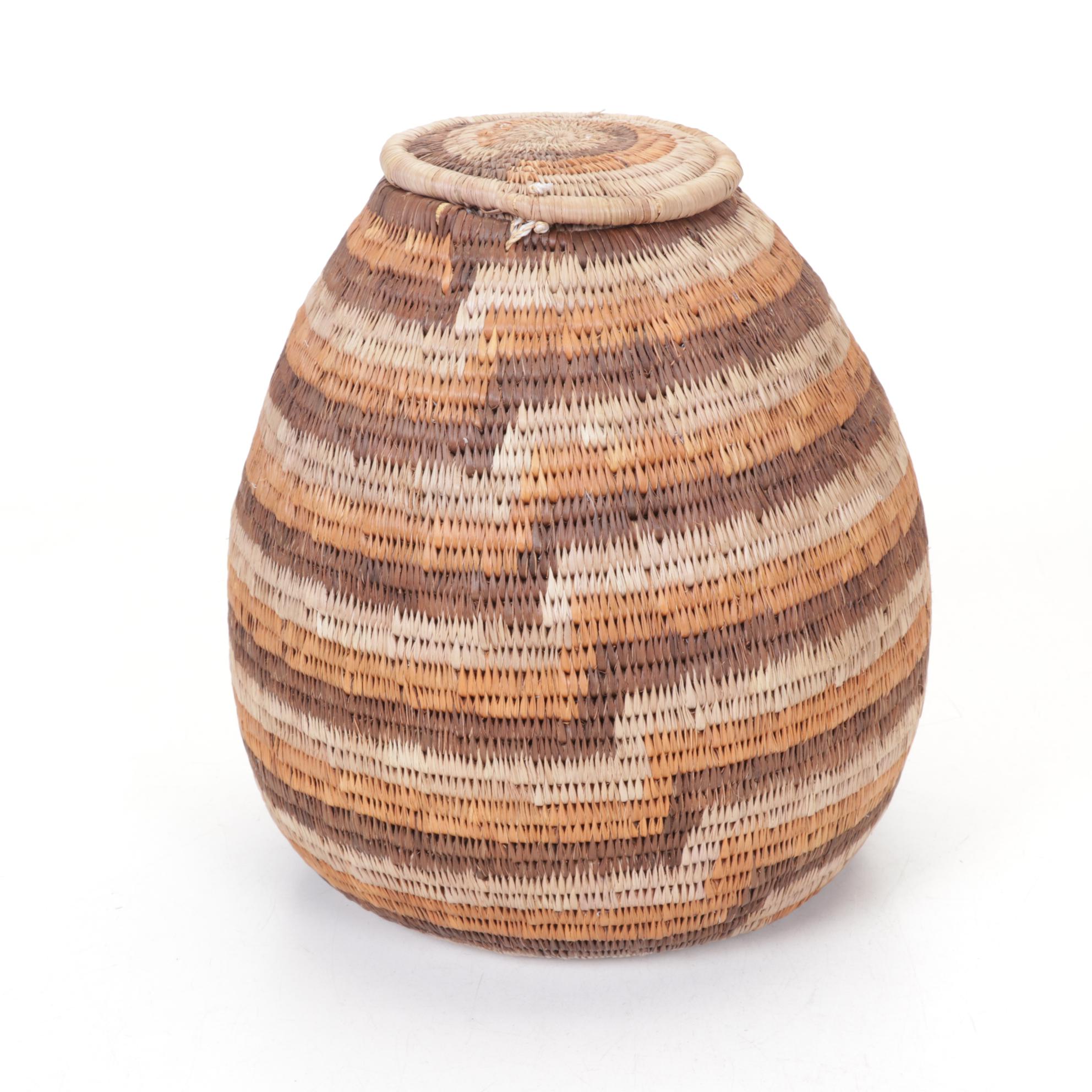 Zulu Ukhamba Woven Grass Storage and Other Baskets