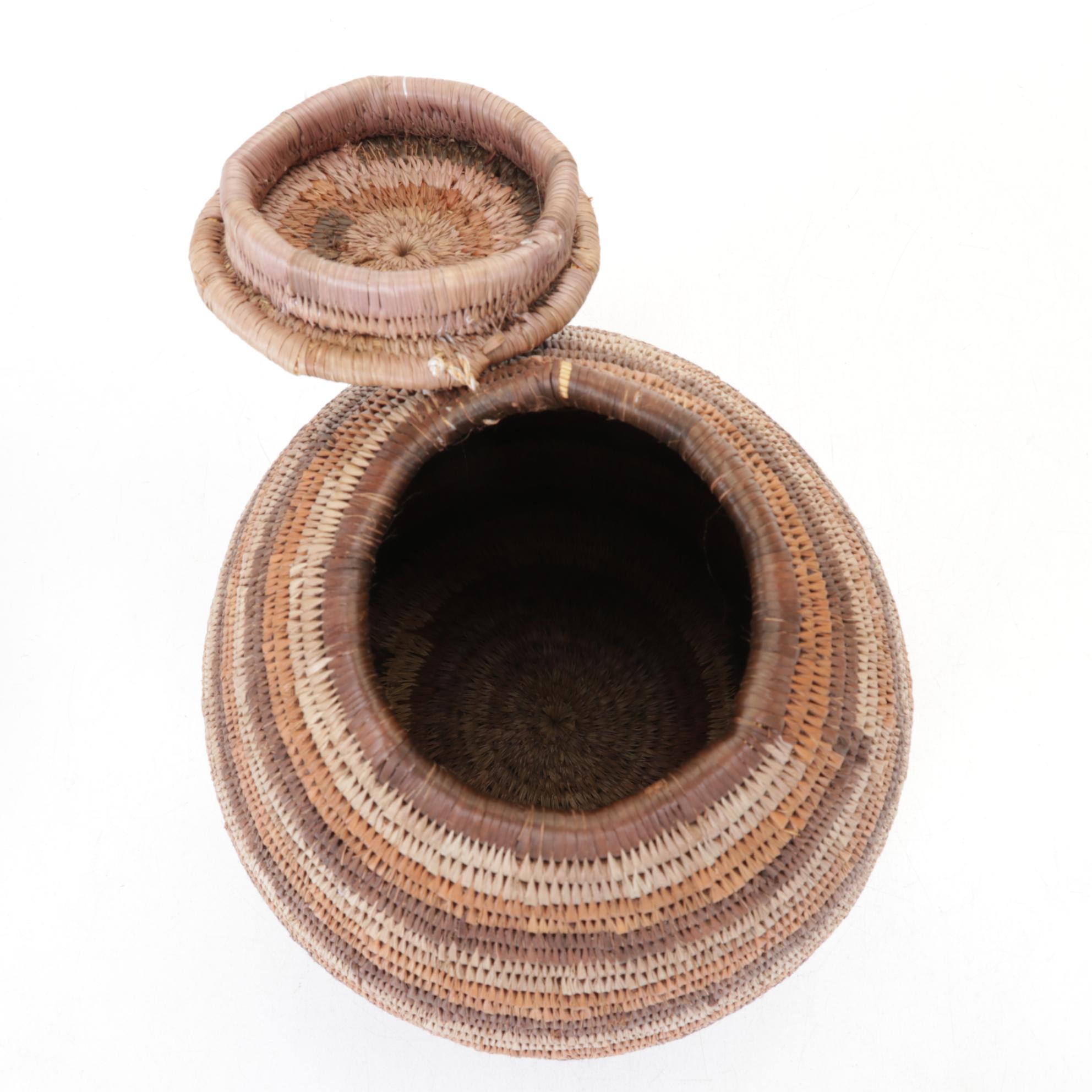 Zulu Ukhamba Woven Grass Storage and Other Baskets