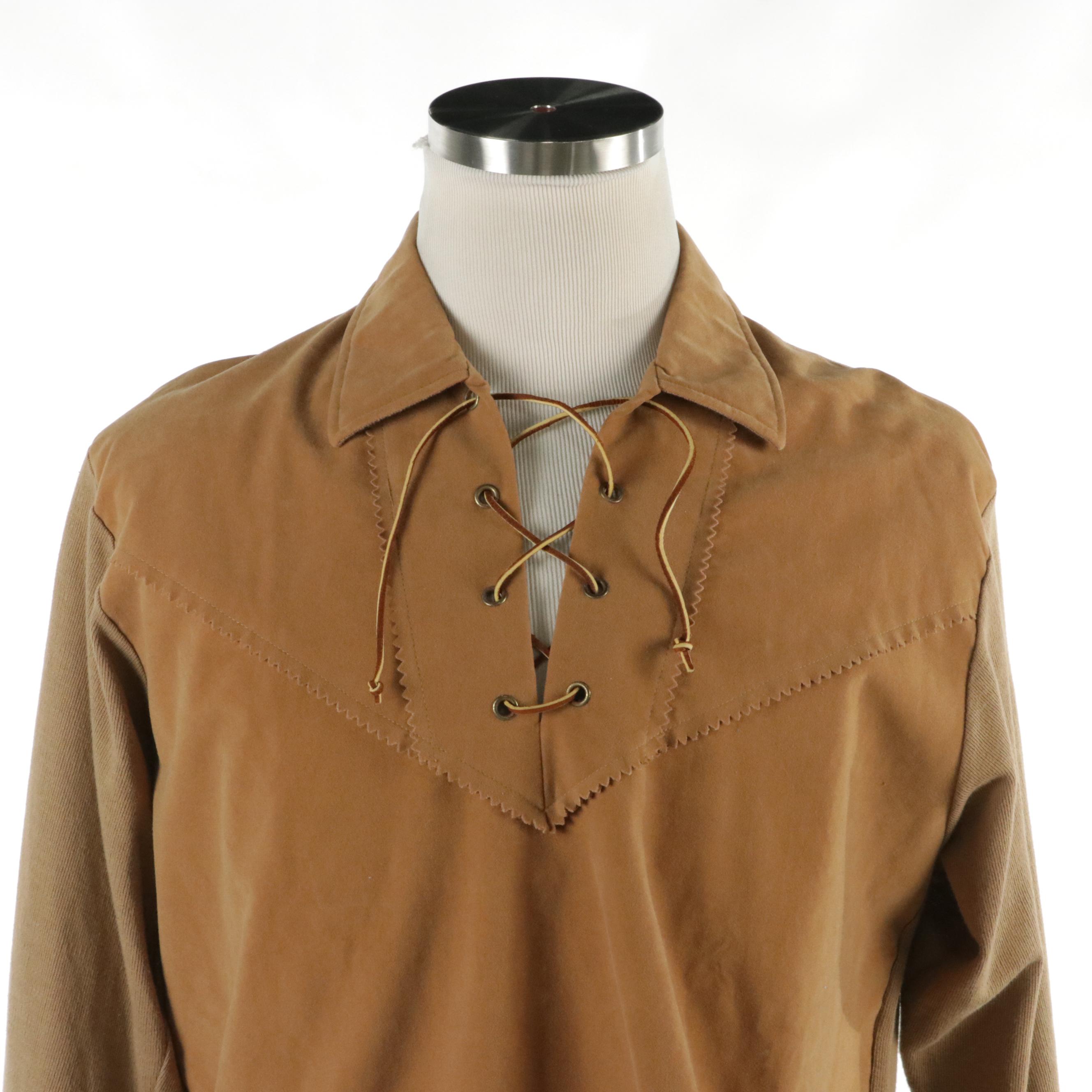 Men's K-Bar-Z Ranchwear Fringe Suede Jacket and Pennleigh Faux Suede Top