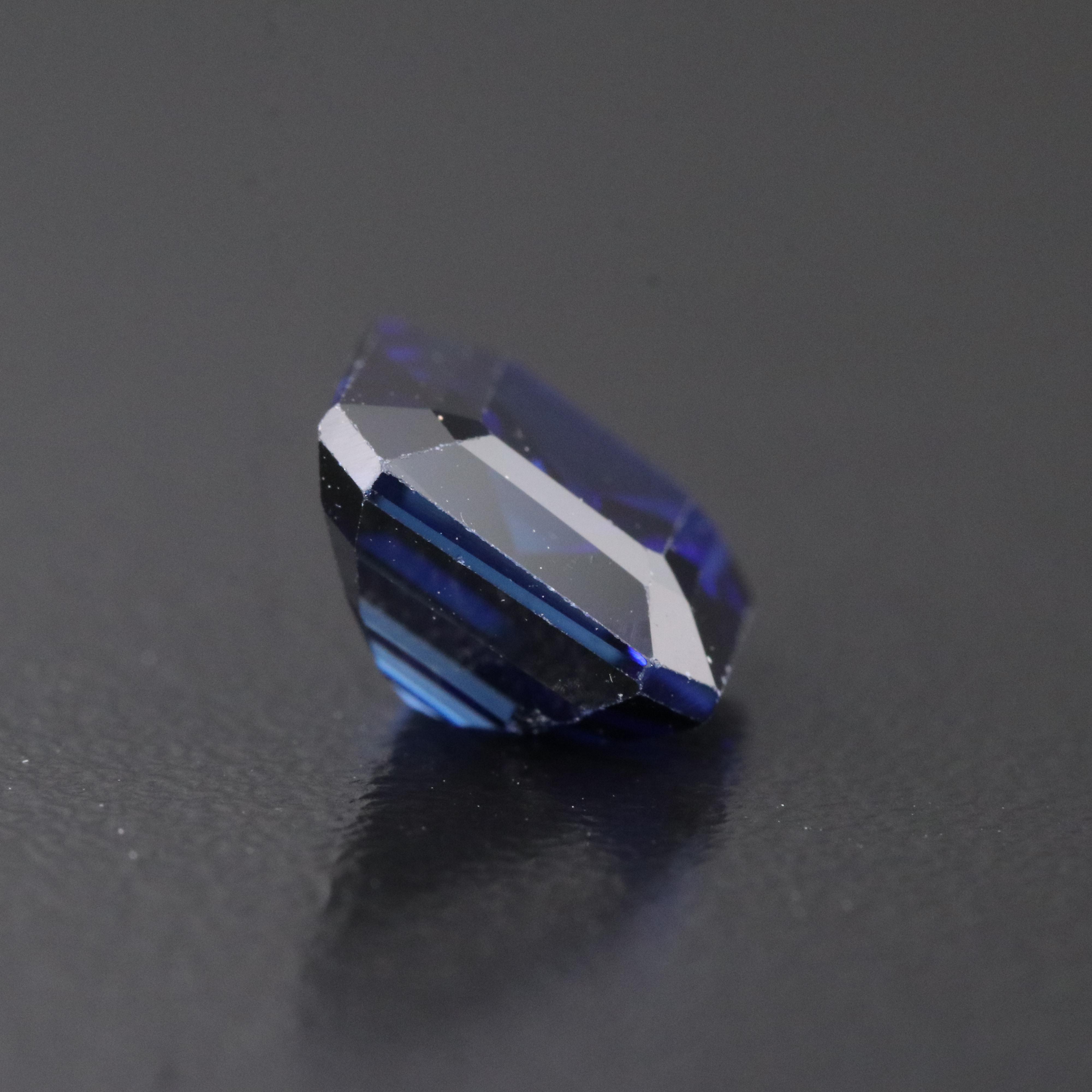 Loose 5.63 CT Lab Grown Sapphire