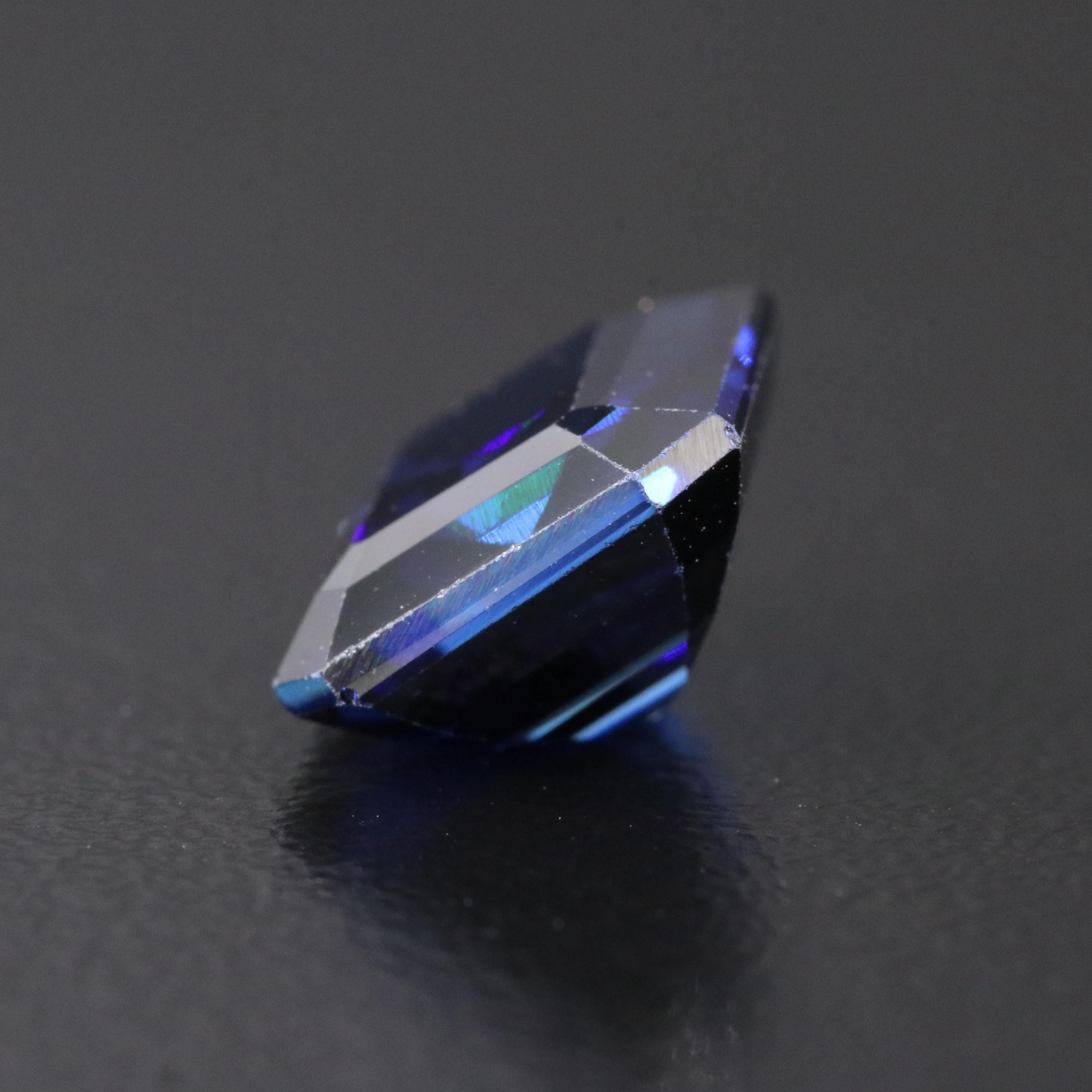 Loose 5.63 CT Lab Grown Sapphire