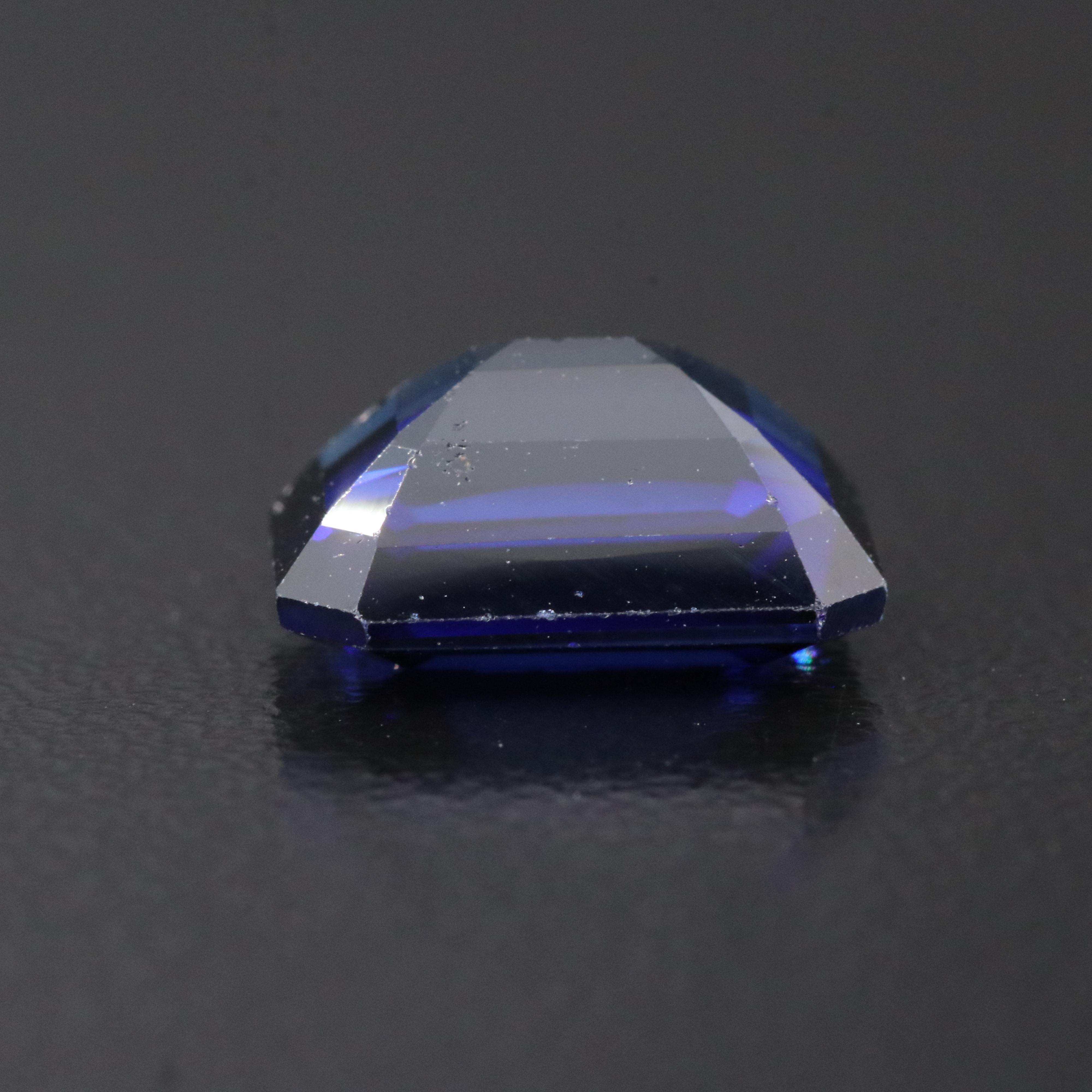 Loose 5.63 CT Lab Grown Sapphire