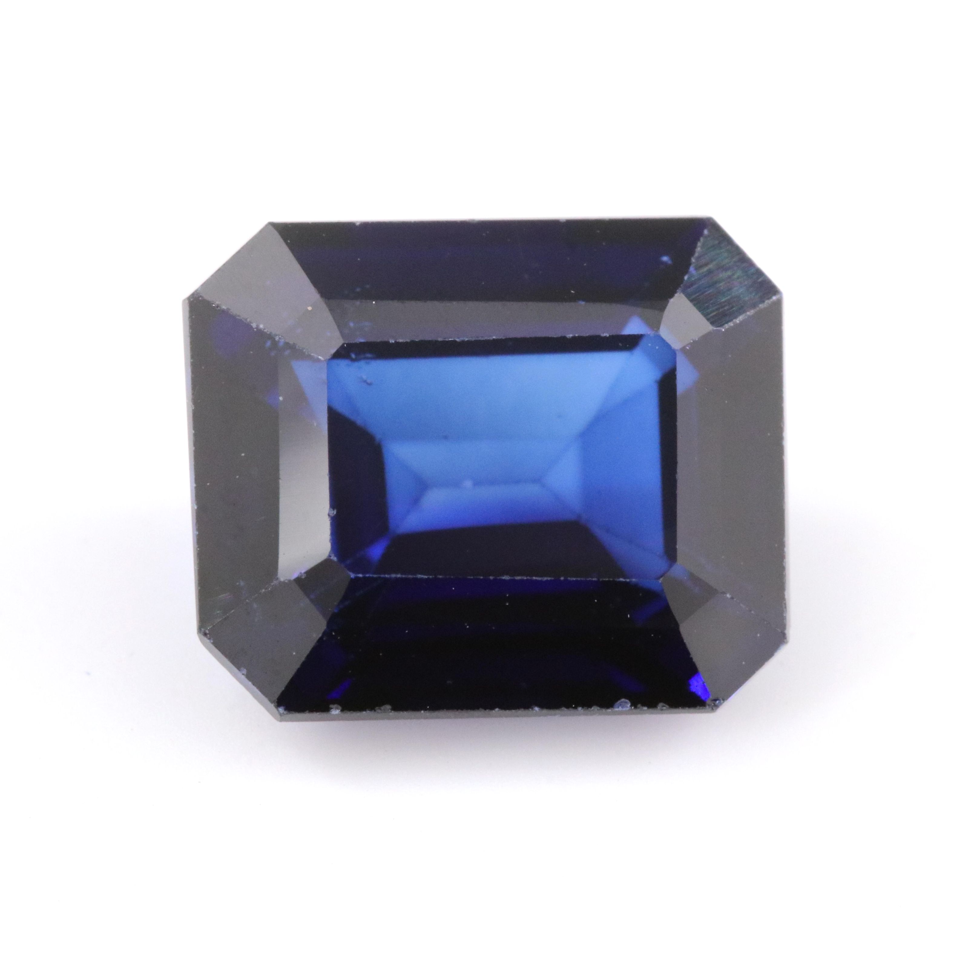 Loose 5.63 CT Lab Grown Sapphire