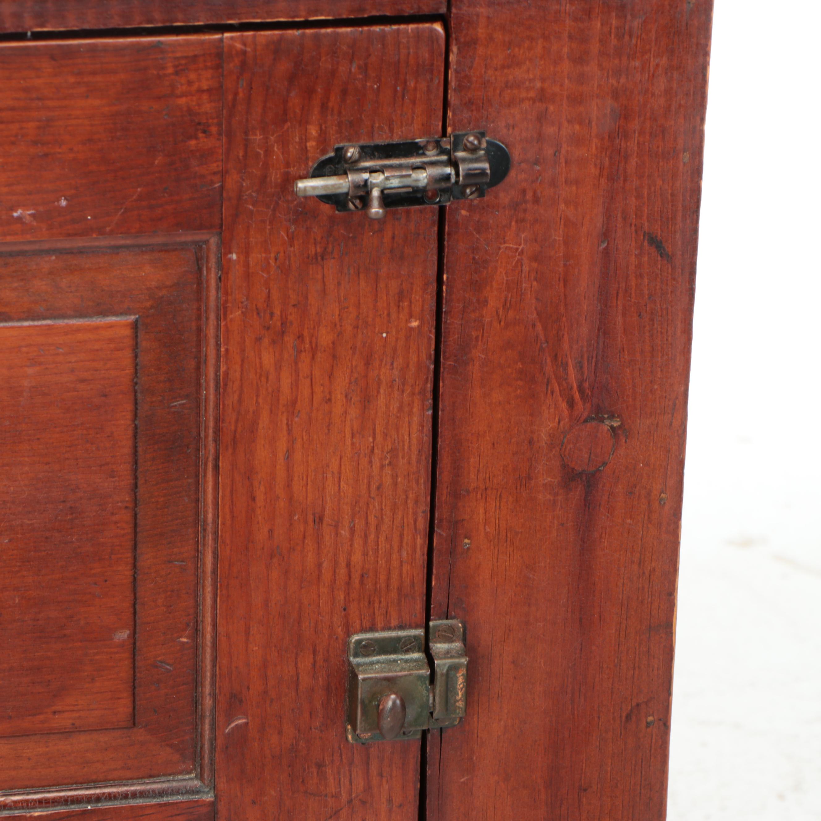 American Primitive Pine Cabinet, Early 20th Century