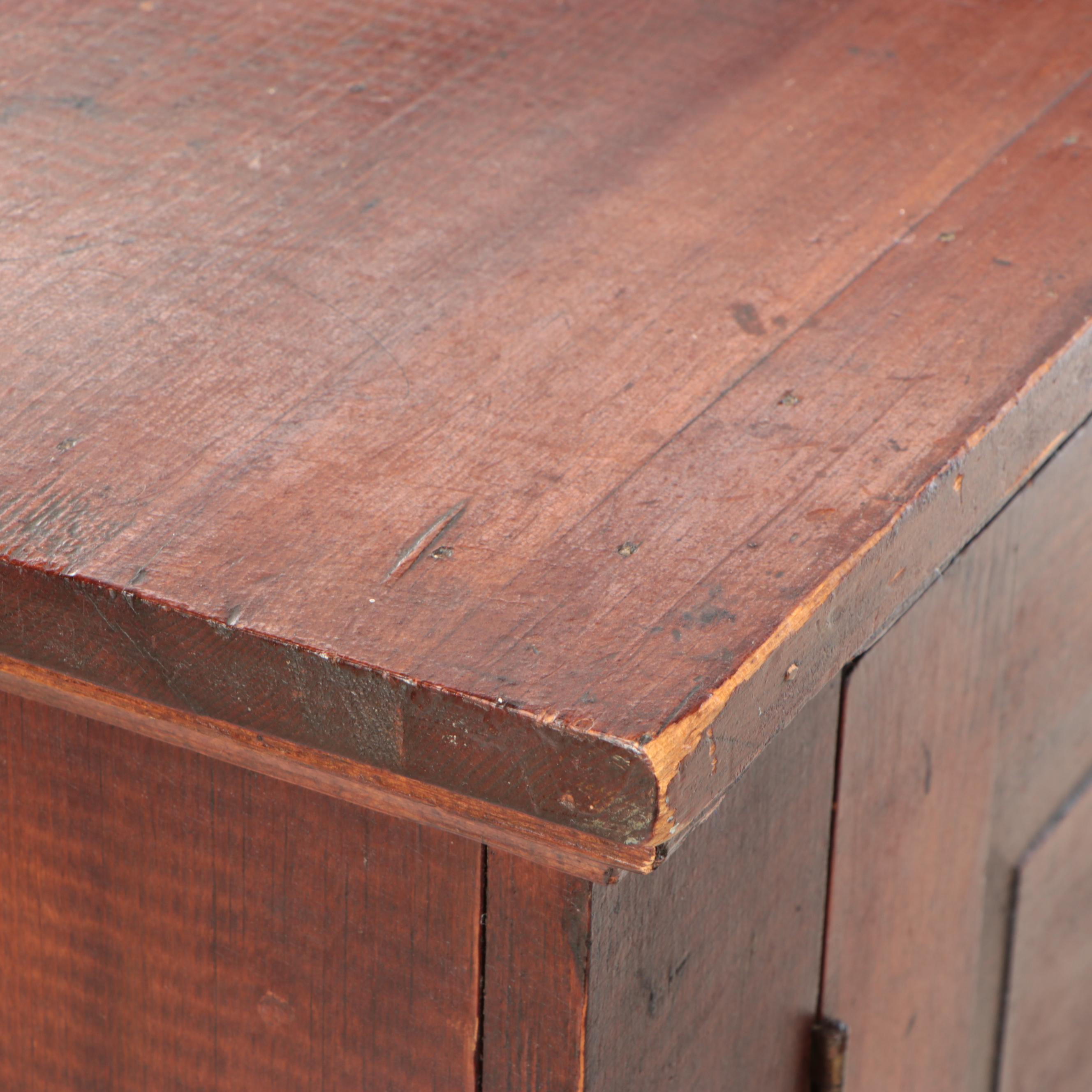 American Primitive Pine Cabinet, Early 20th Century