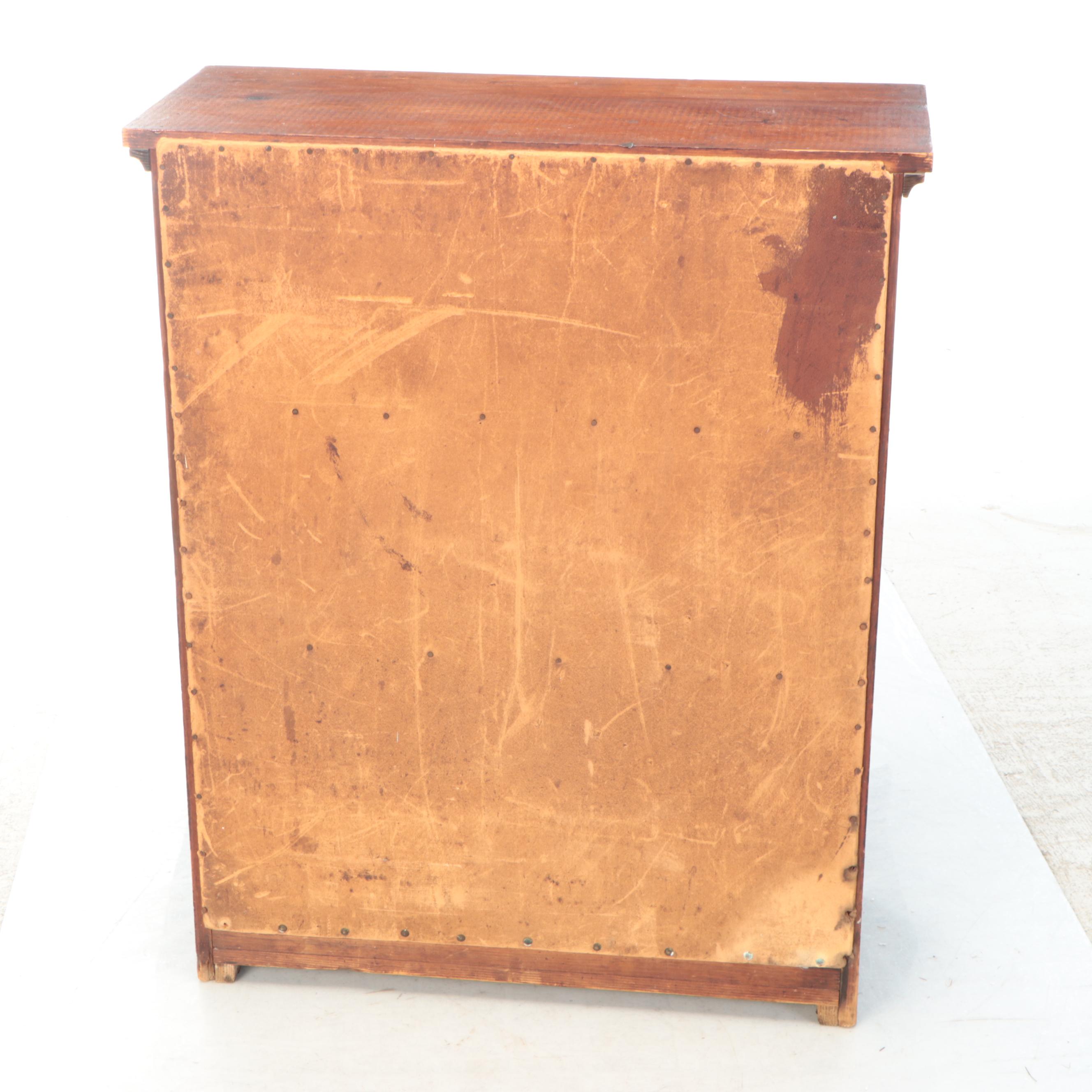 American Primitive Pine Cabinet, Early 20th Century
