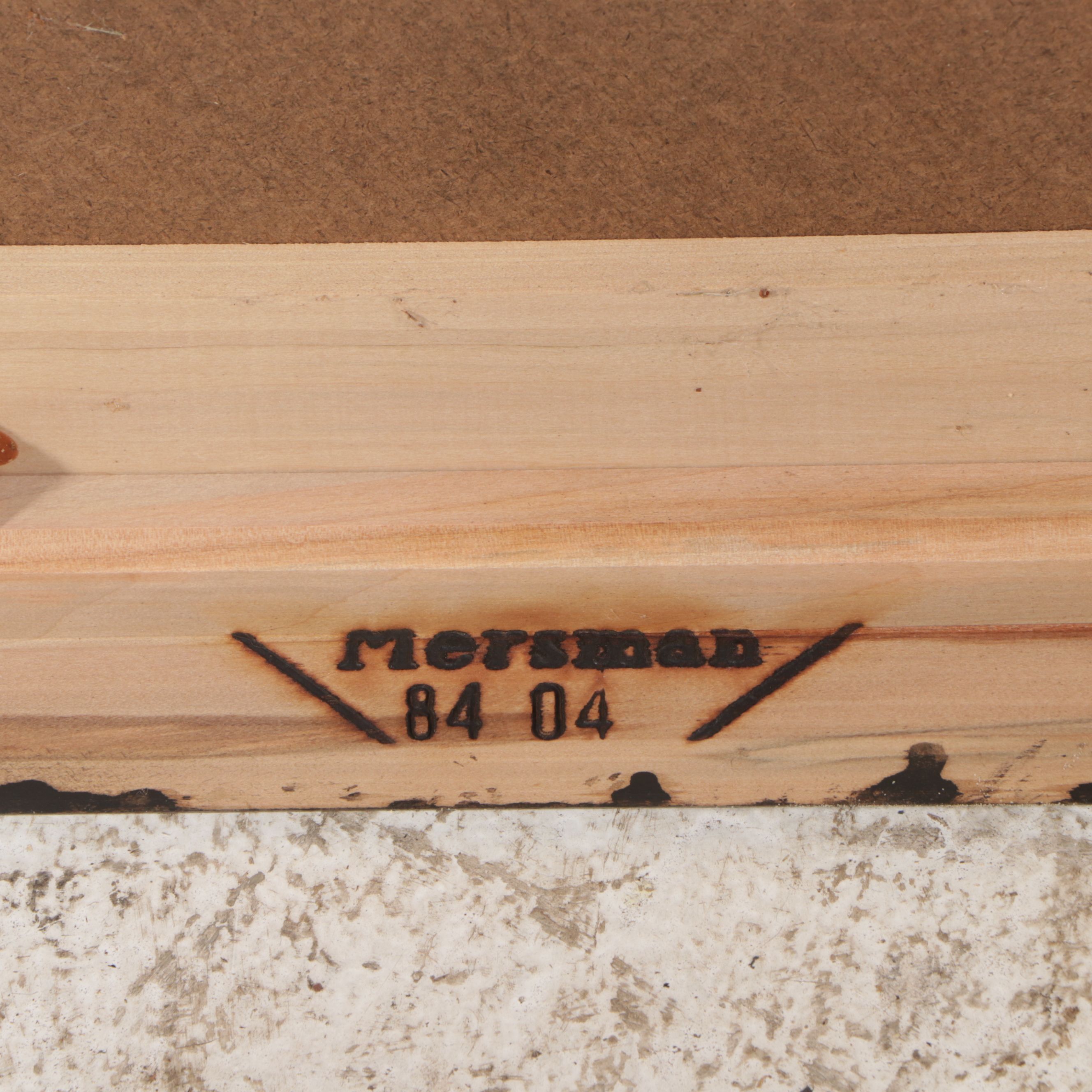 Mersman Mediterranean Style Walnut Finished End Table, Mid-20th Century