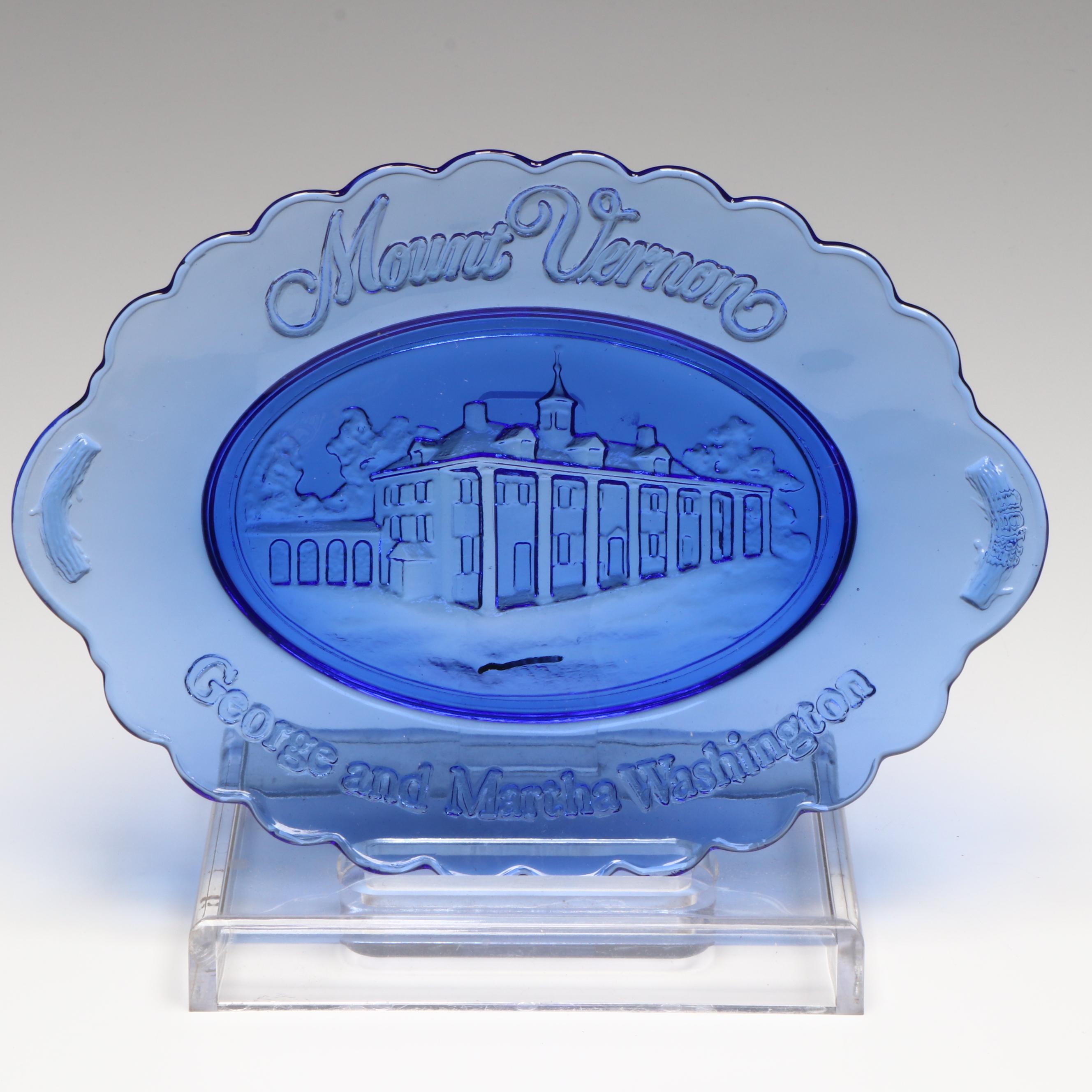 EAPG Teddy Roosevelt Square Deal Commemorative and Mount Vernon Souvenir Plates