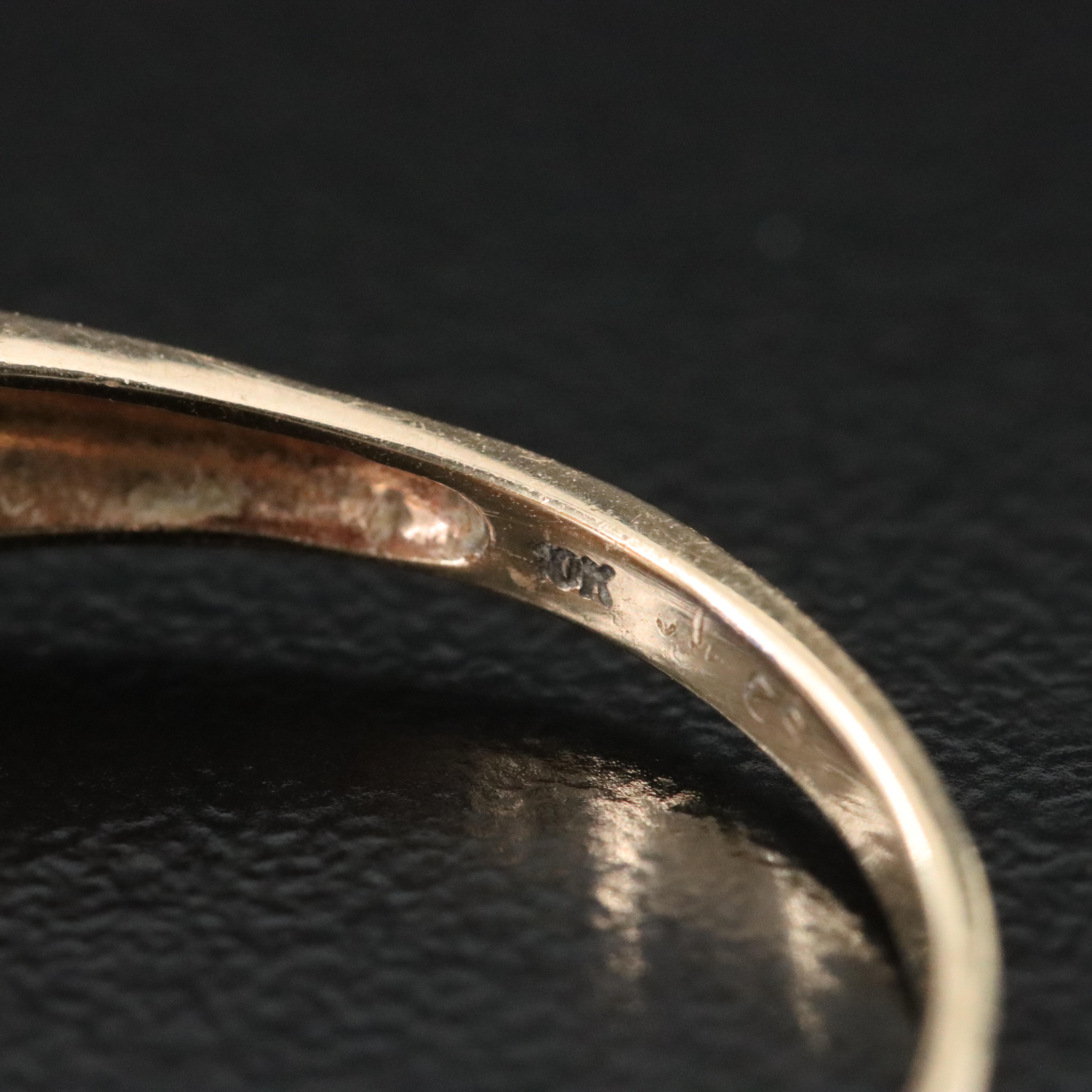 10K Sapphire and Diamond Ring