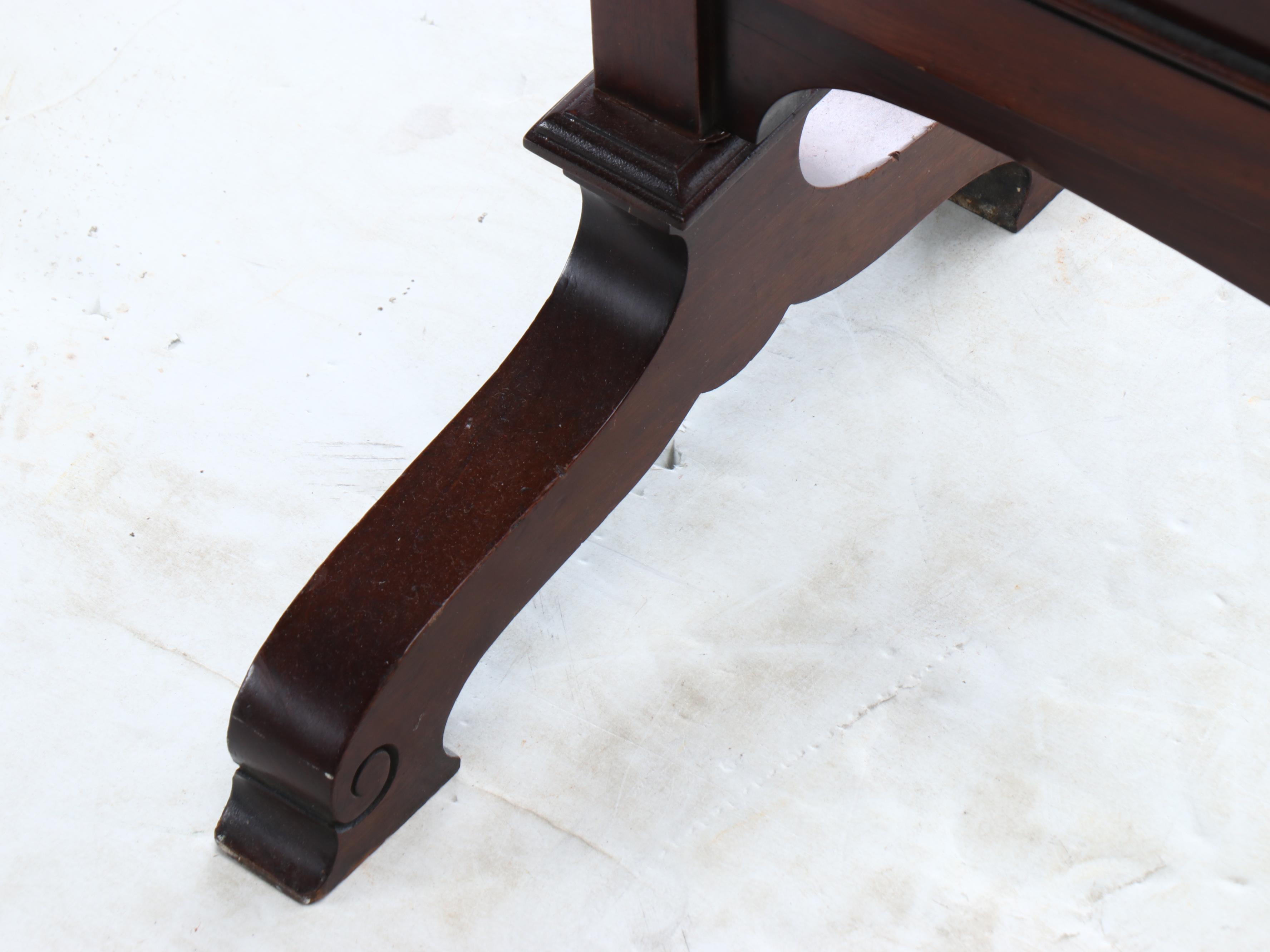 Art Nouveau Style Carved Wood and Needlepoint Fireplace Screen