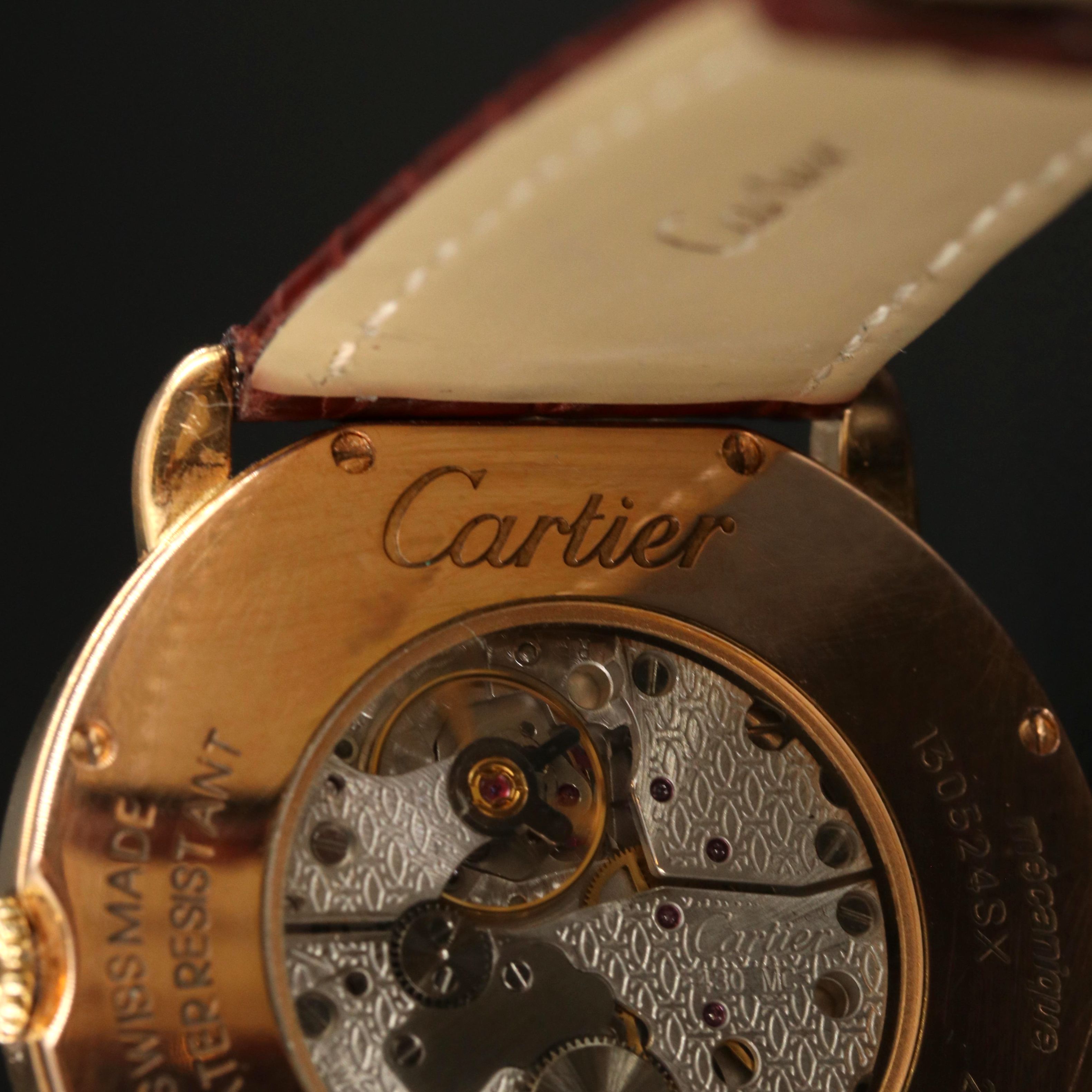 Cartier Ronde Louis 18K Rose Gold 36mm Maunal-Wind Watch