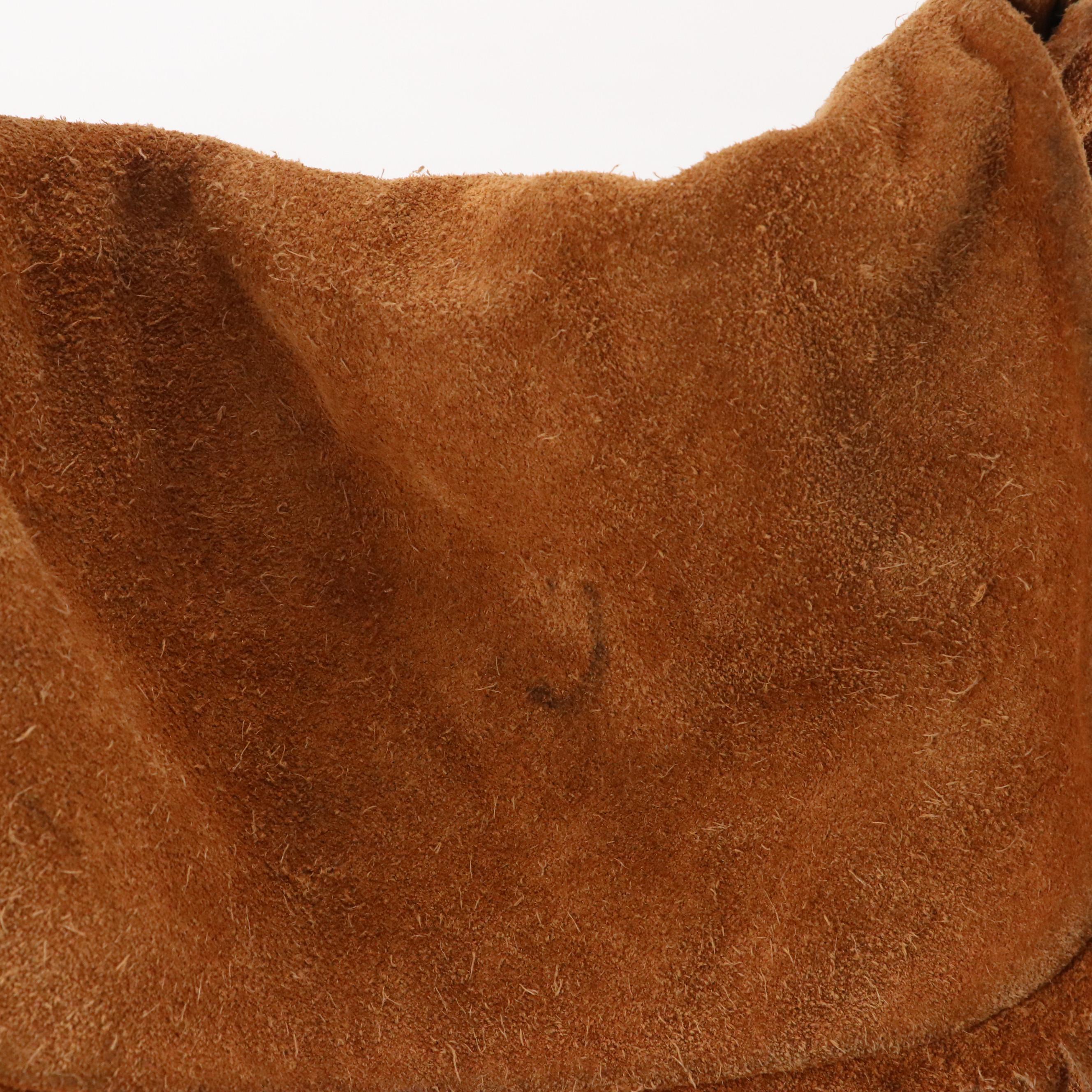 Mid Western Sport Togs Fringe Shoulder Bag in Deerskin Leather, 1970s