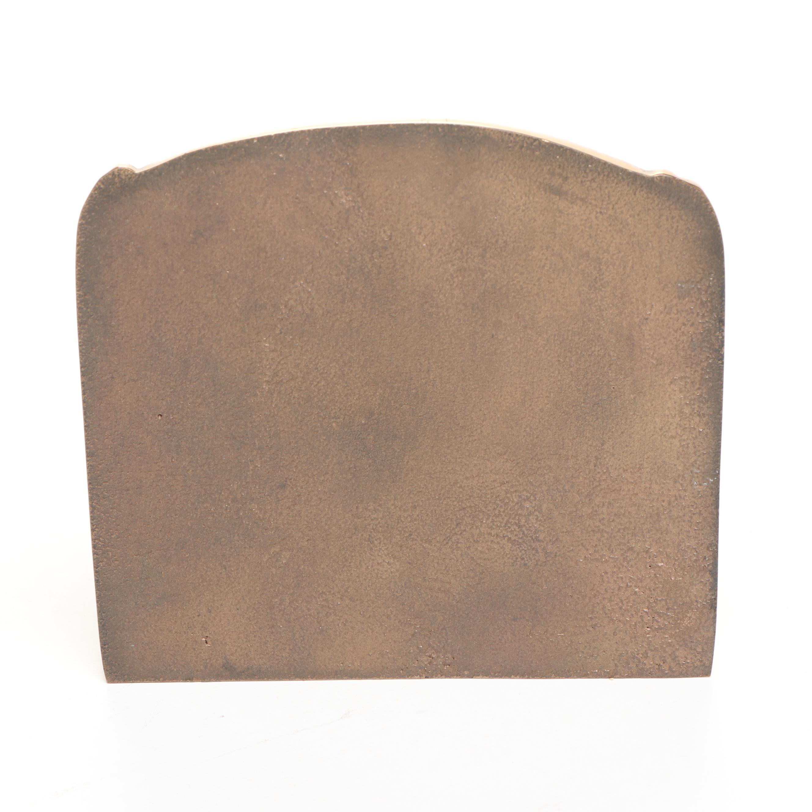 Copper Bookends After "The Angelus" by Jean-François Millet