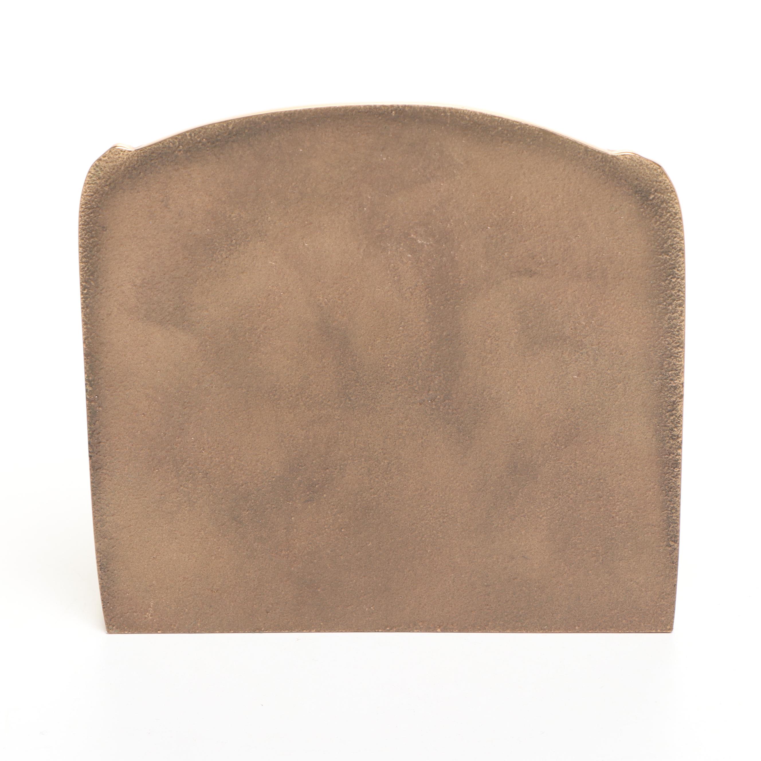 Copper Bookends After "The Angelus" by Jean-François Millet