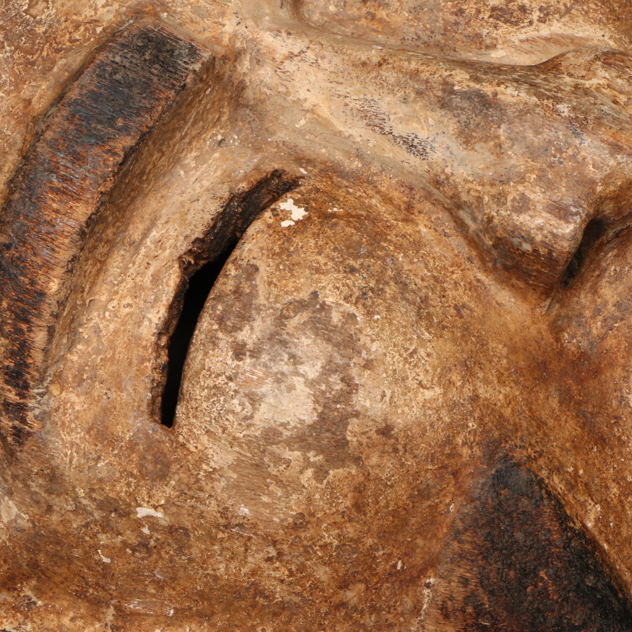 DRC Yombe Peoples "Nganga Diphomba" Female Diviner's Mask with Topknot