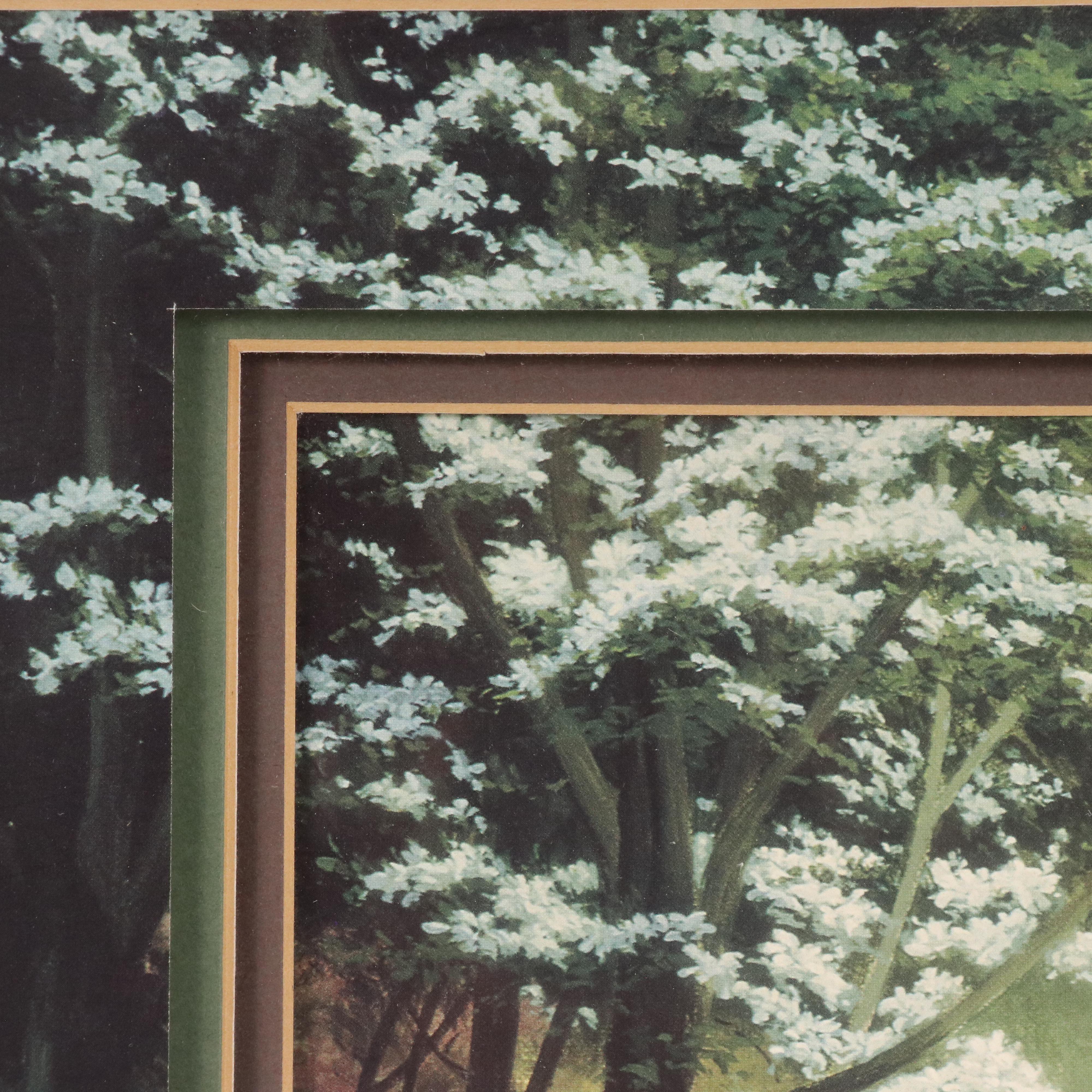 After Edgar Szmyd Offset Lithograph "Lakeside Trail"