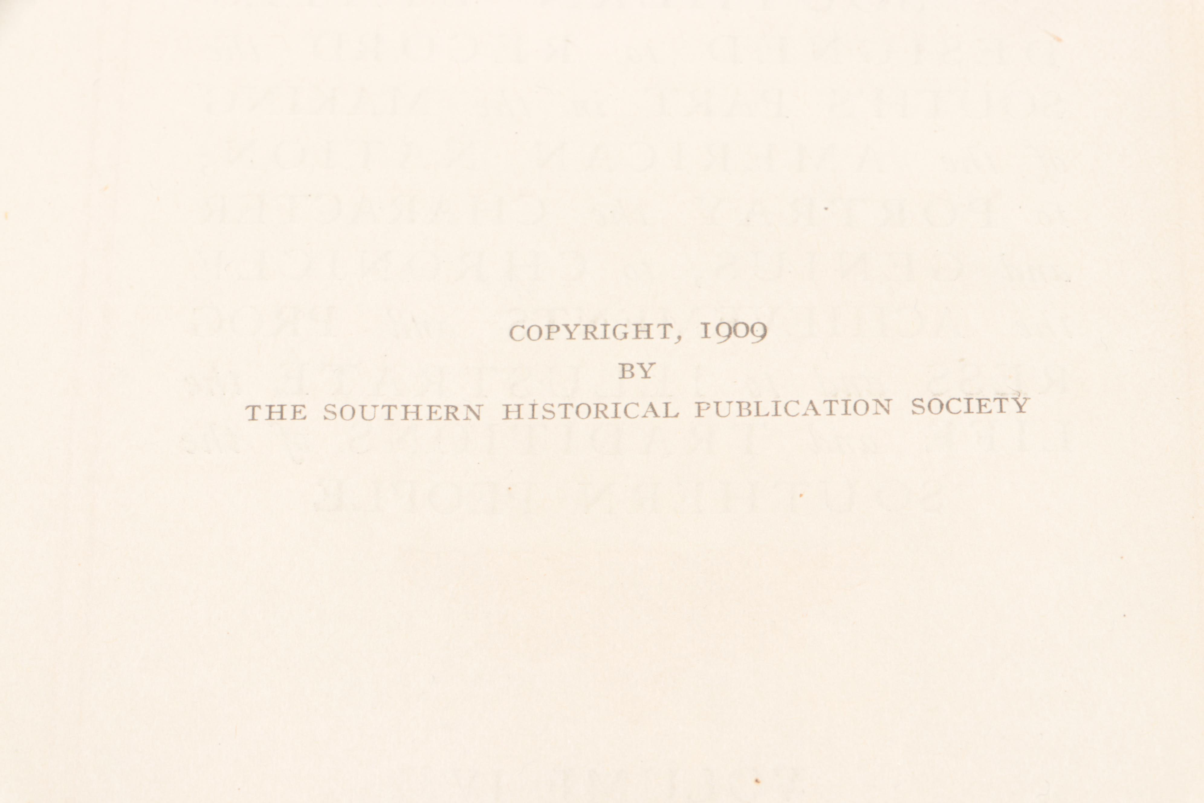 "The South in the Building of the Nation" Thirteen-Volume Set, 1909