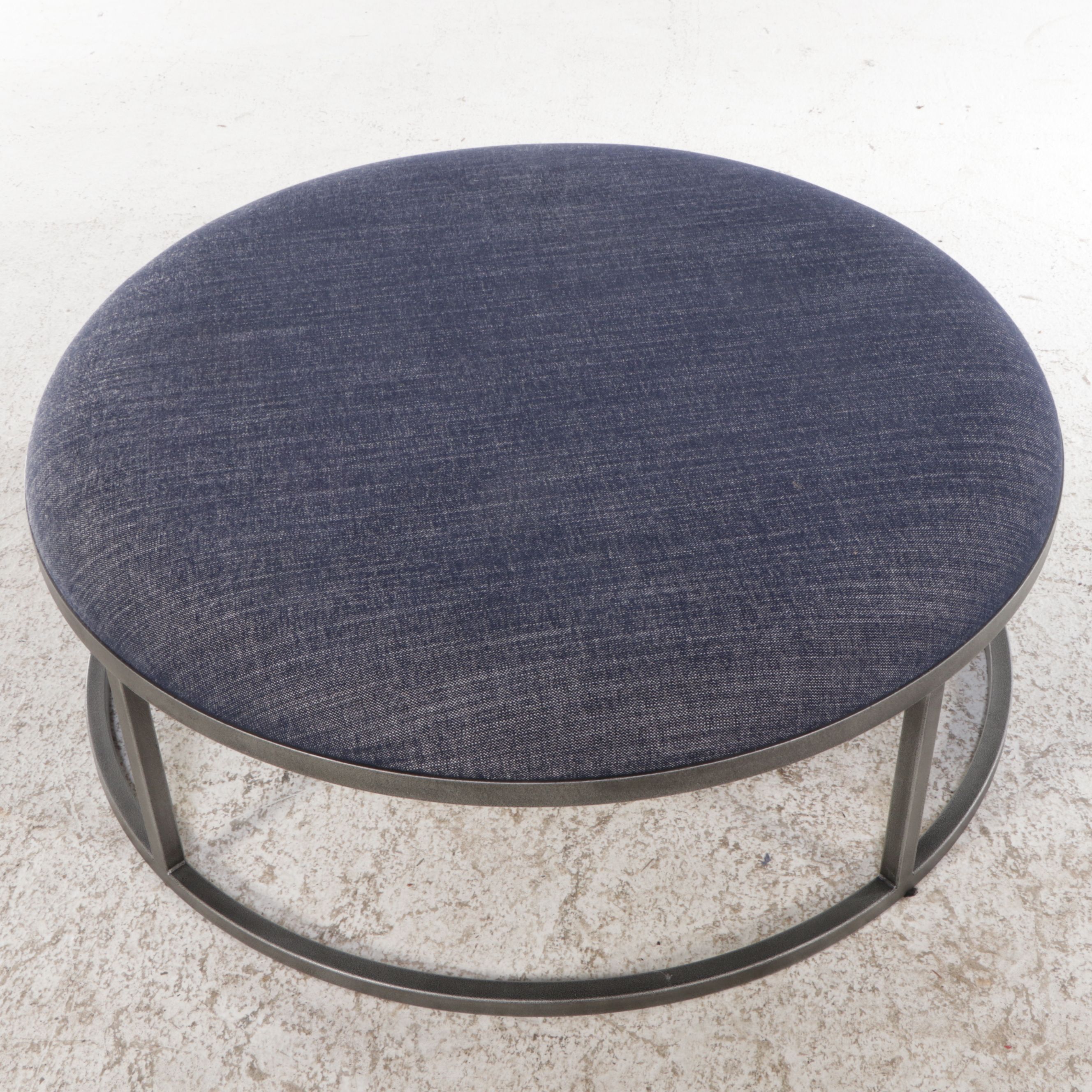 Arhaus Contemporary Circular Upholstered Ottoman