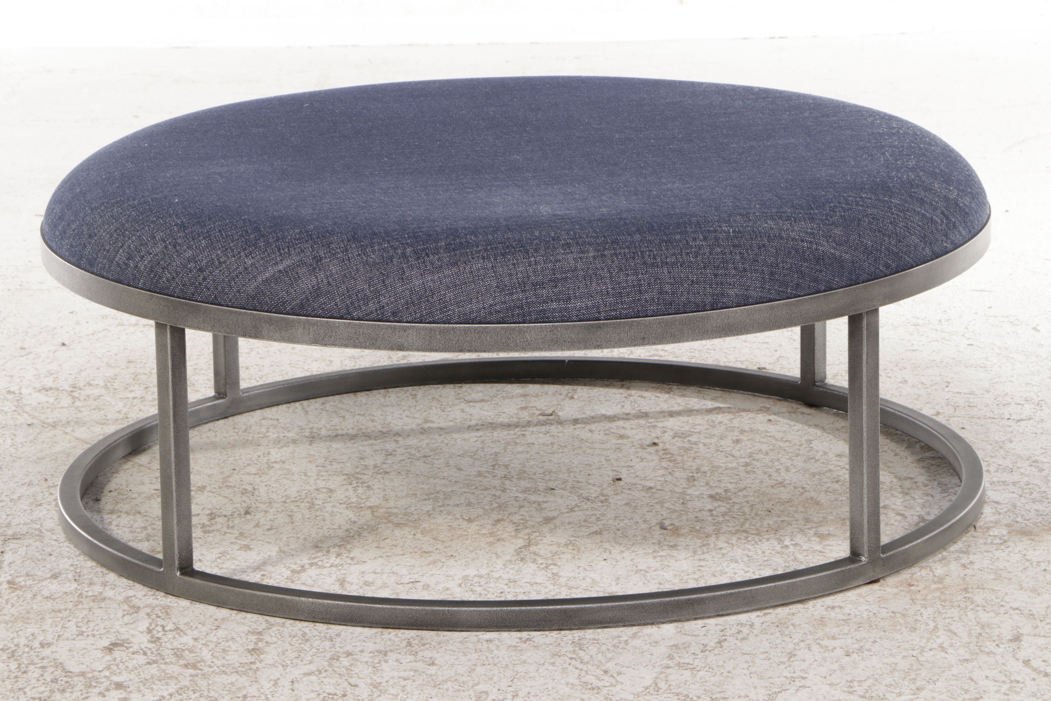 Arhaus Contemporary Circular Upholstered Ottoman