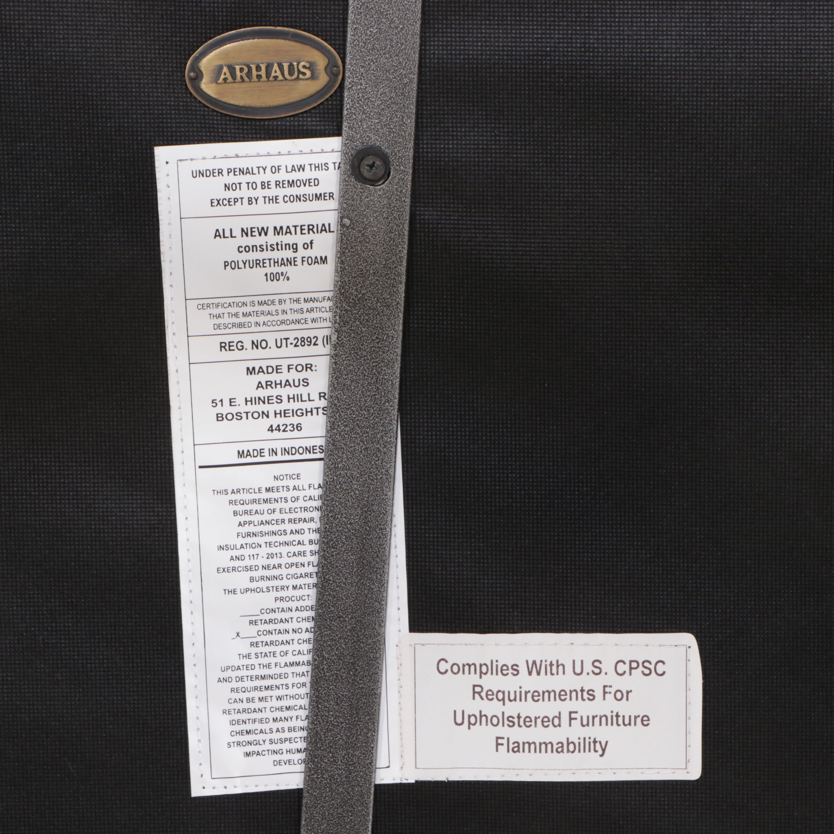 Arhaus Contemporary Circular Upholstered Ottoman