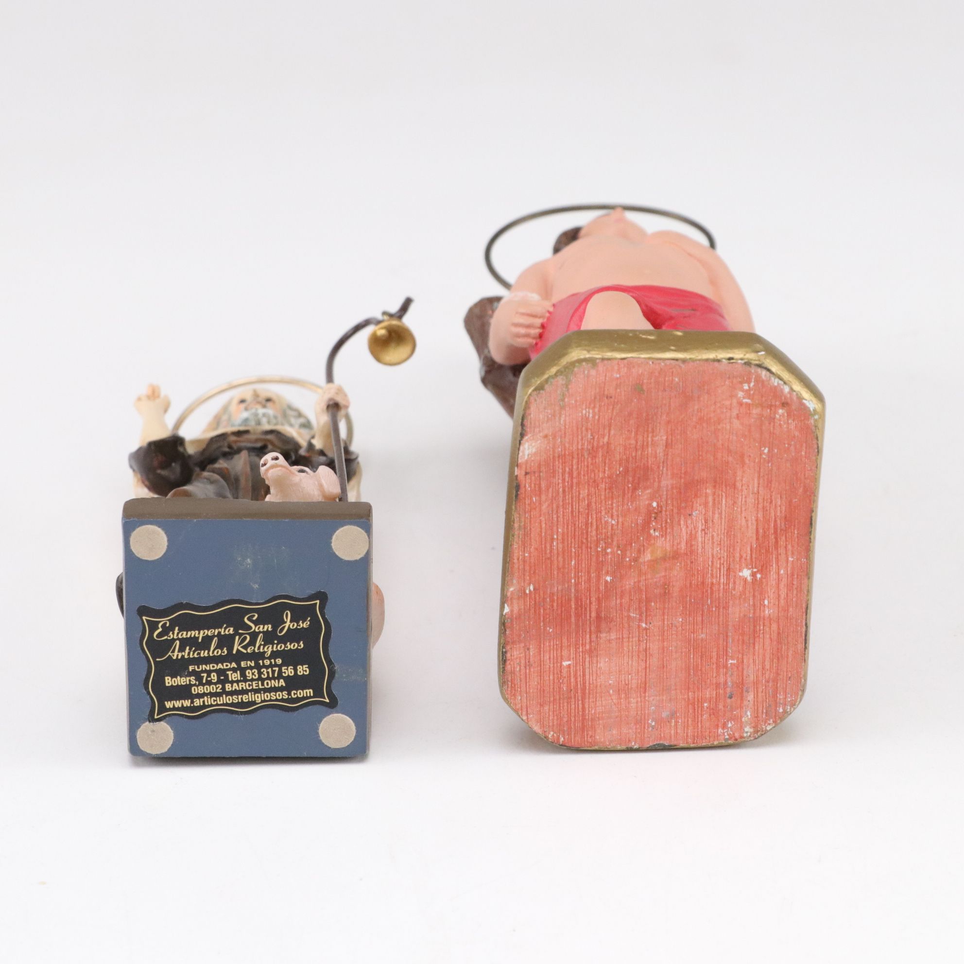 Russian Orthodox Hand-Painted Icon Egg with Saint Sebastian Figurine and More