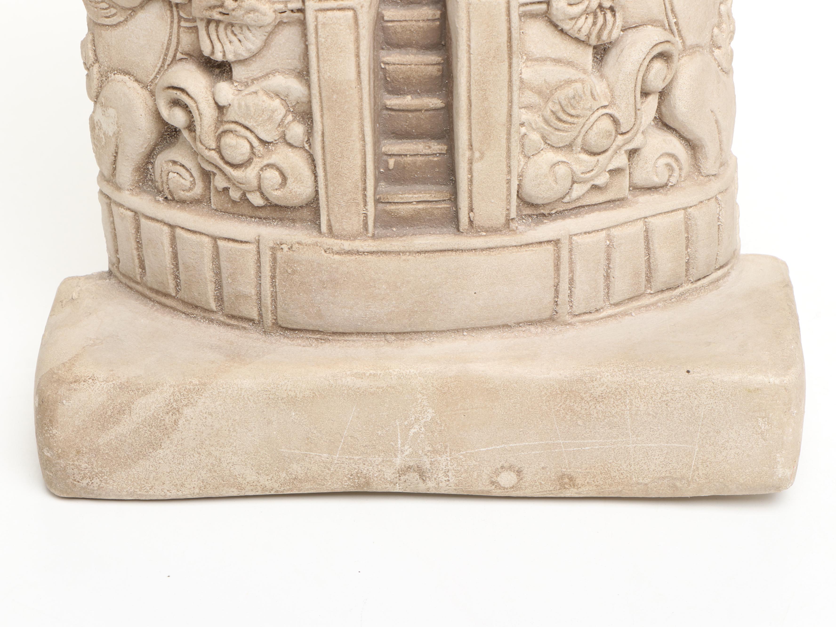 Southeast Asian Style Cast Plaster Temple Wall Décor