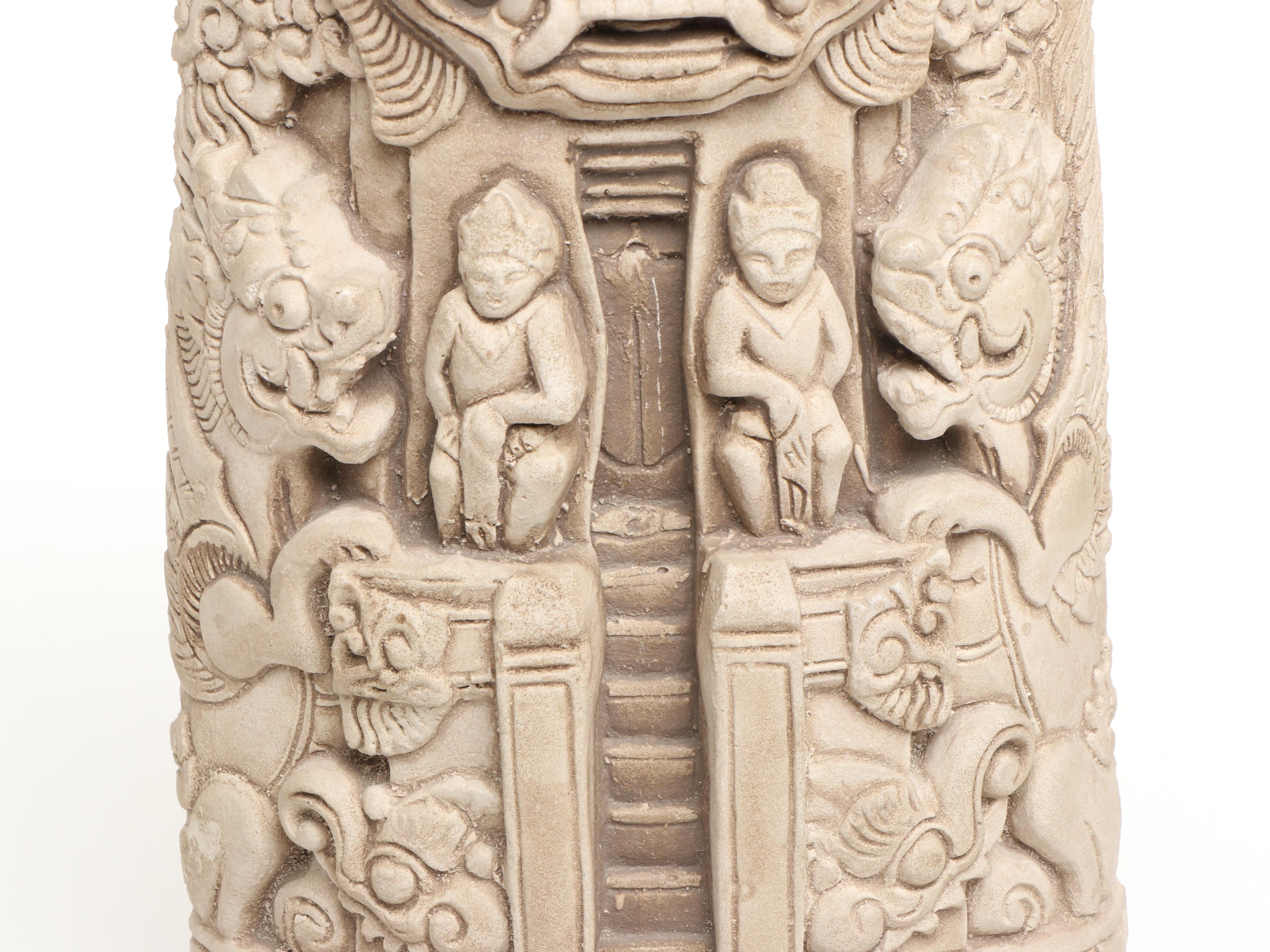 Southeast Asian Style Cast Plaster Temple Wall Décor