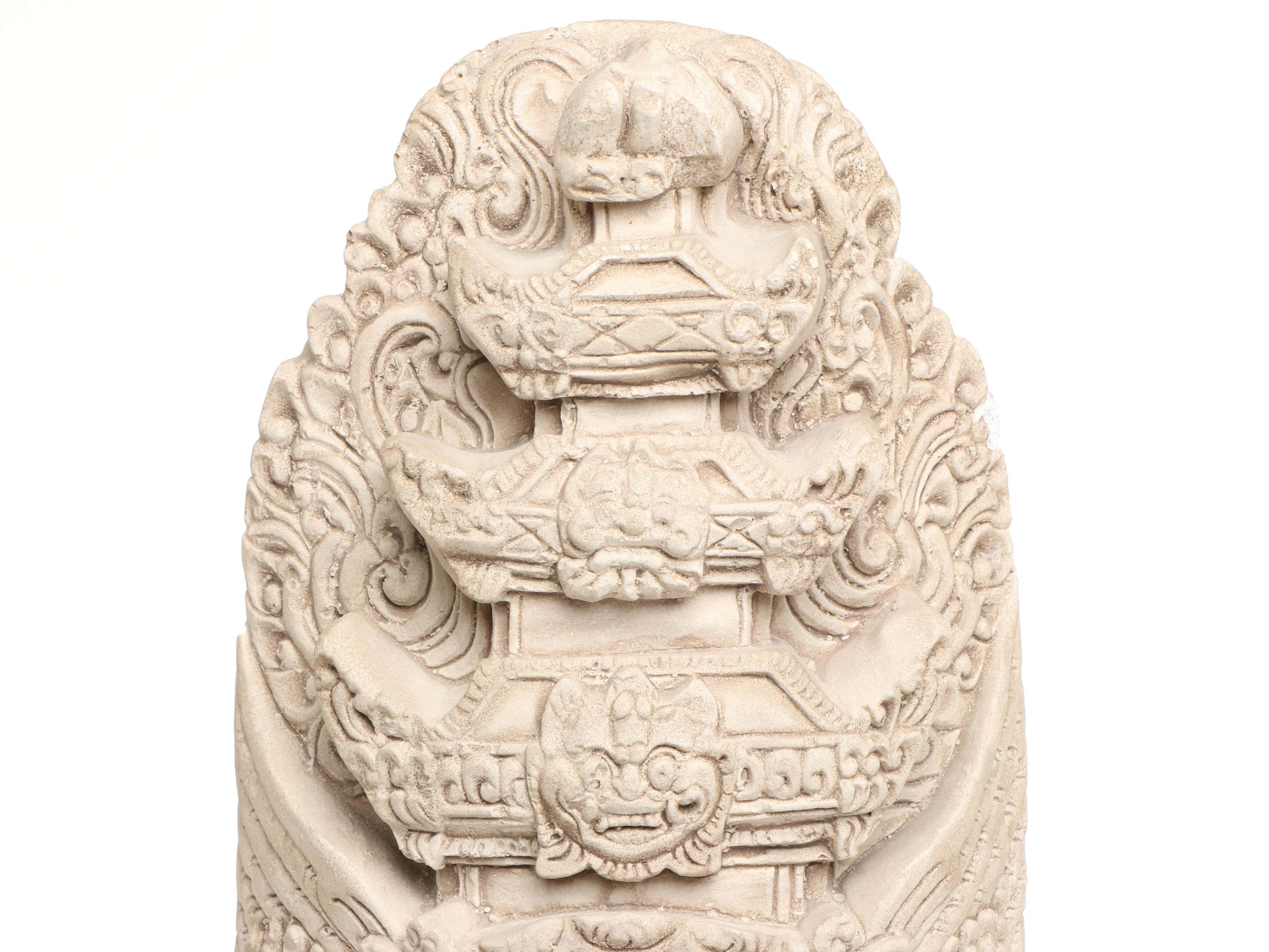 Southeast Asian Style Cast Plaster Temple Wall Décor