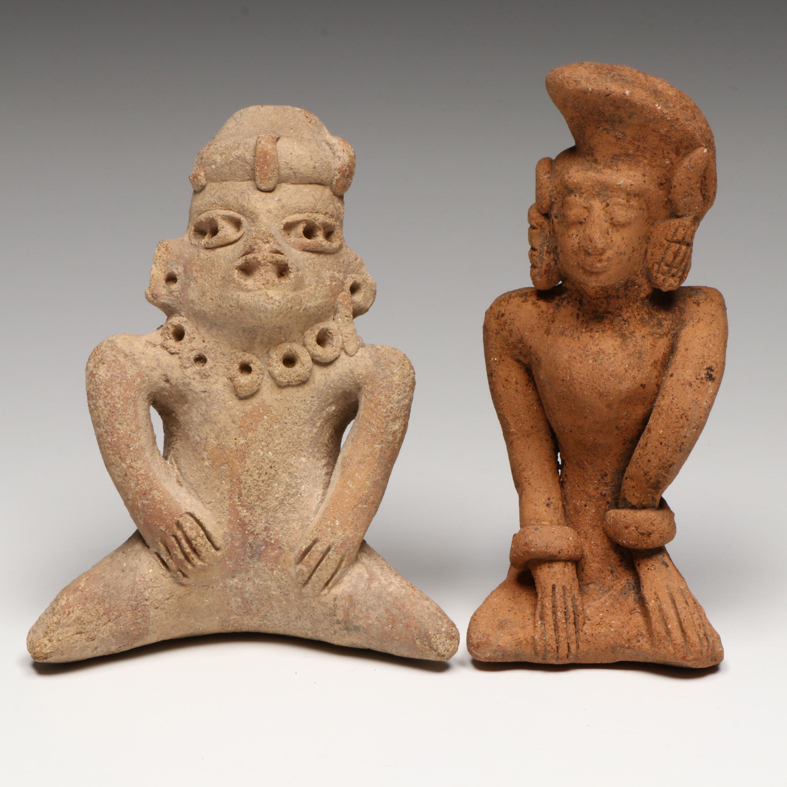 Pre-Columbian and Majapahit Pottery Figures