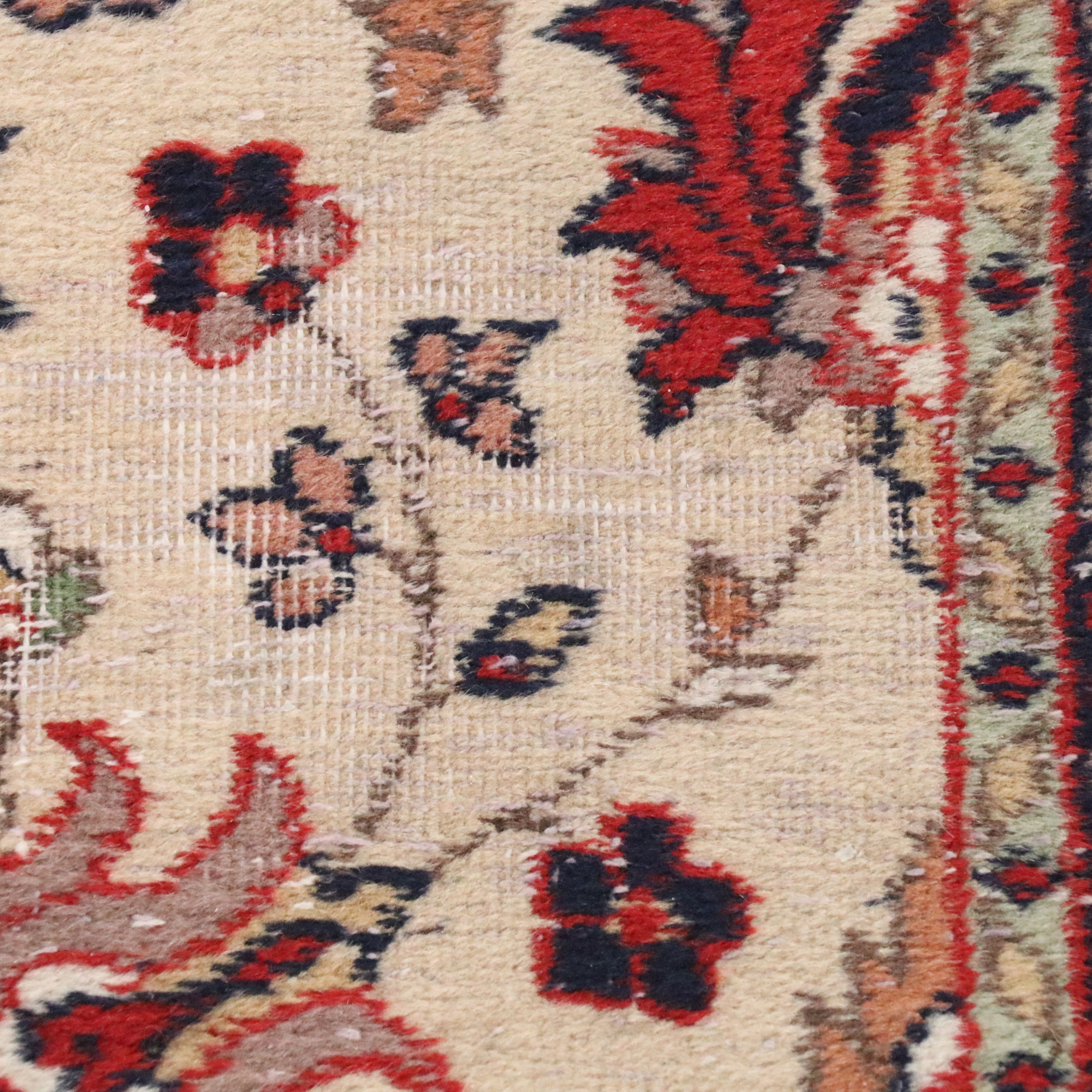 8'11 x 12'3 Hand-Knotted Indo-Persian Kashan Room Sized Rug