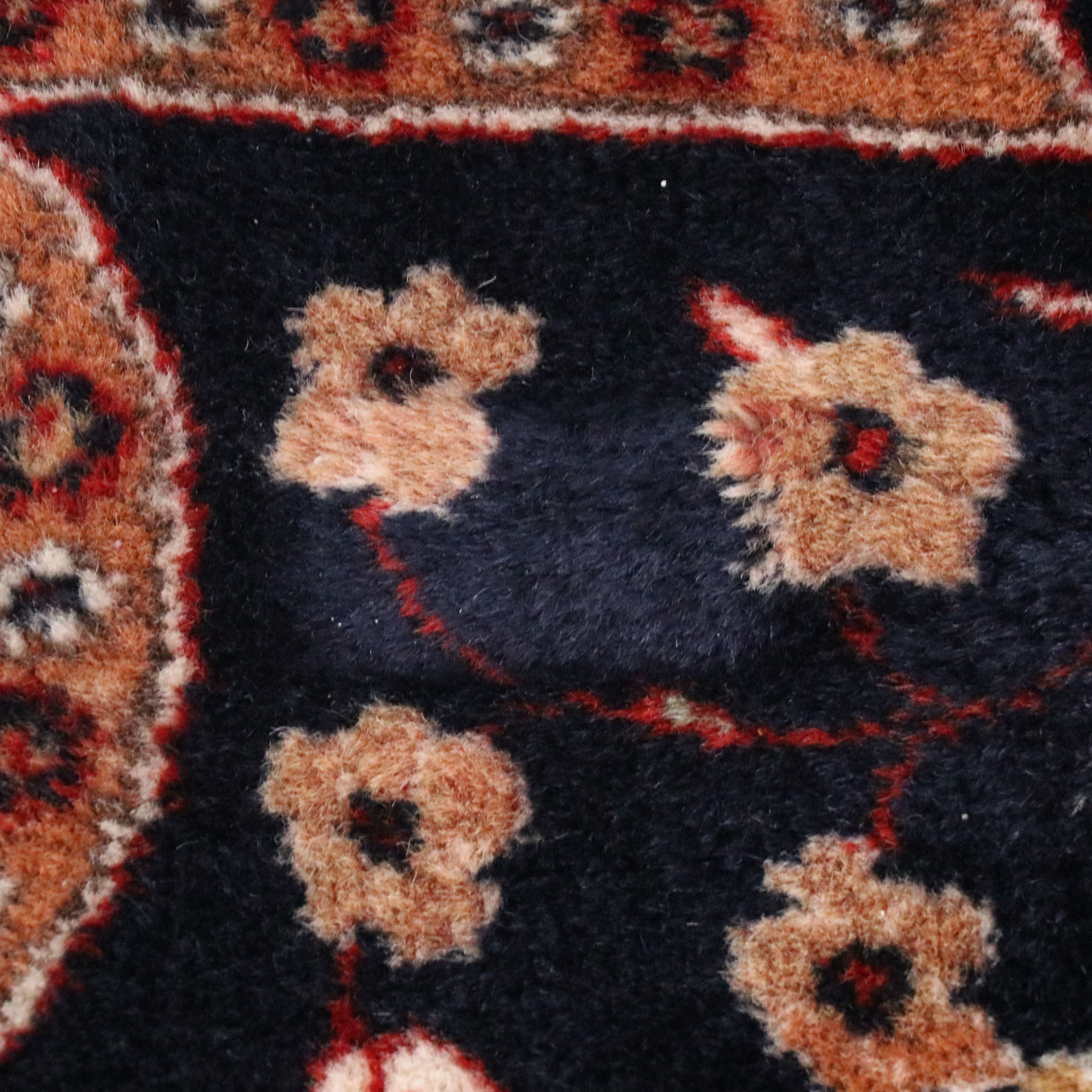 8'11 x 12'3 Hand-Knotted Indo-Persian Kashan Room Sized Rug