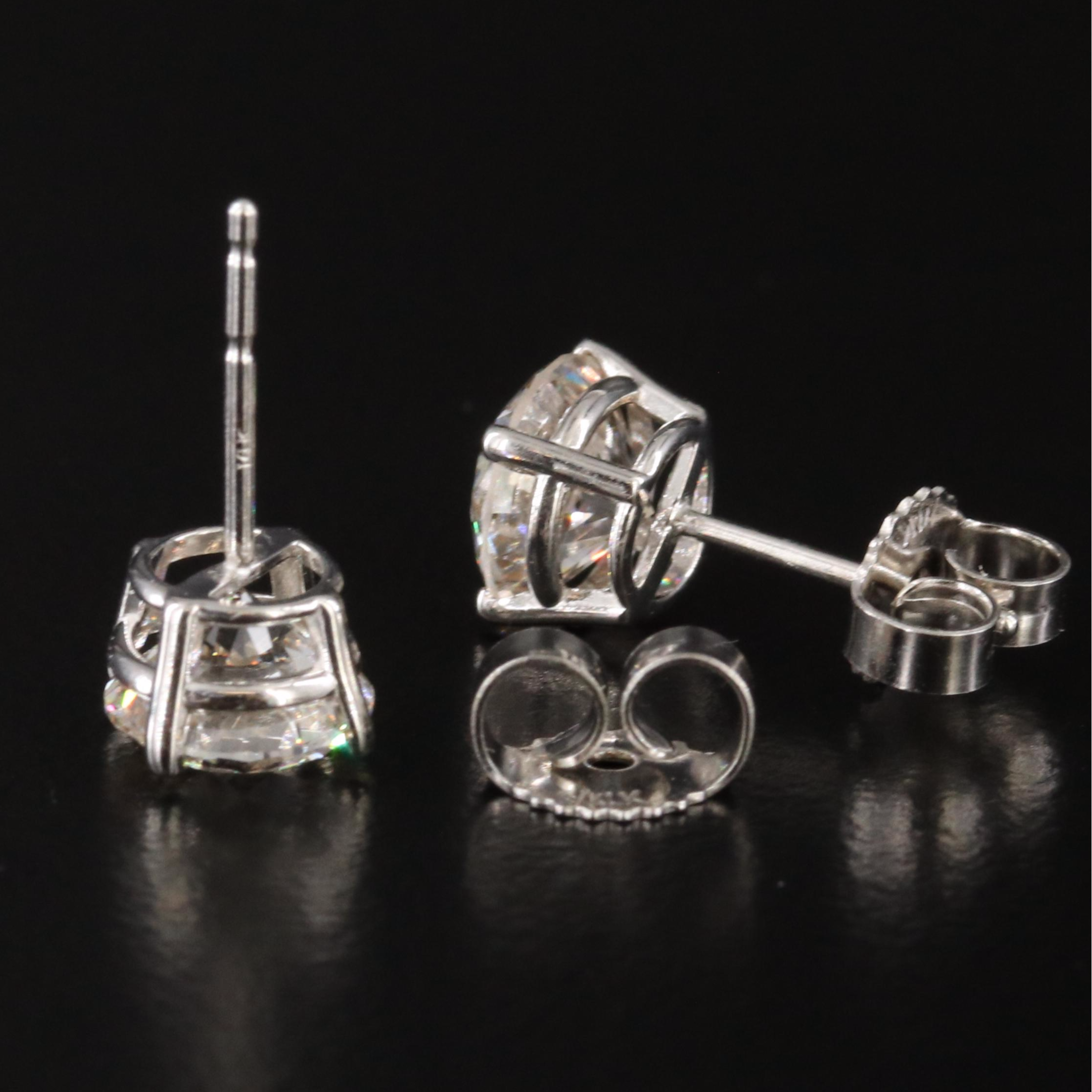 14K 1.90 CTW Lab Grown Diamond Stud Earrings