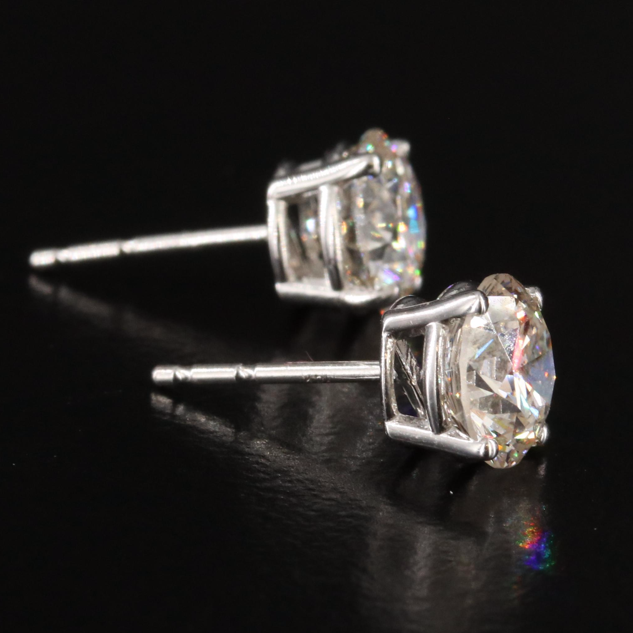 14K 1.90 CTW Lab Grown Diamond Stud Earrings