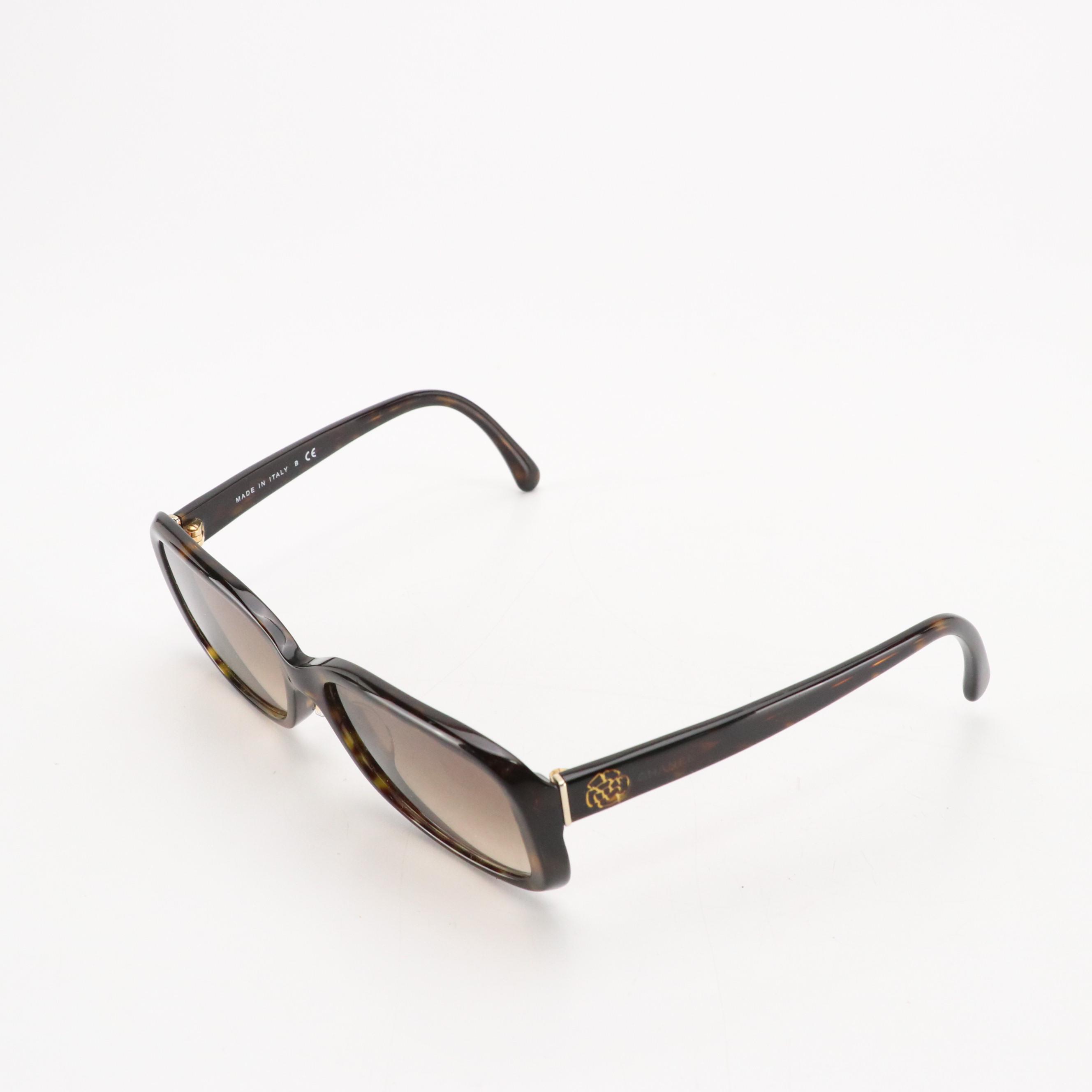 Chanel 5247-A Prescription Sunglasses in Tortoise with Camellia Flower Logo